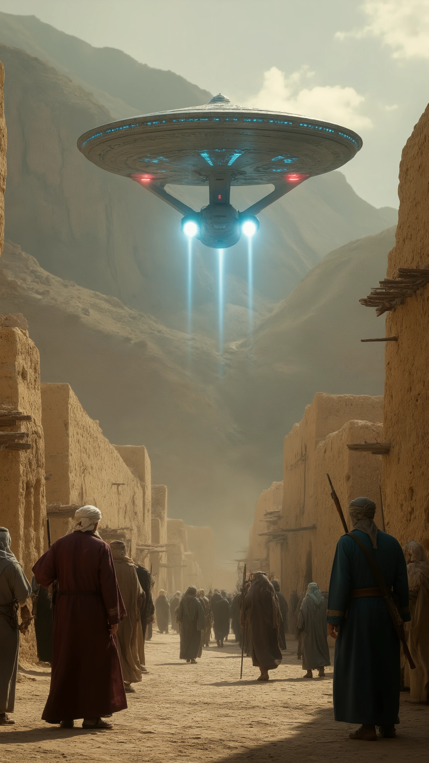 highdefinition images、Star Trek Extra Edition、USS Enterprise Arrived in the Ancient Town of Bethlehem、Surprising Warriors Who Were in Bethlehem