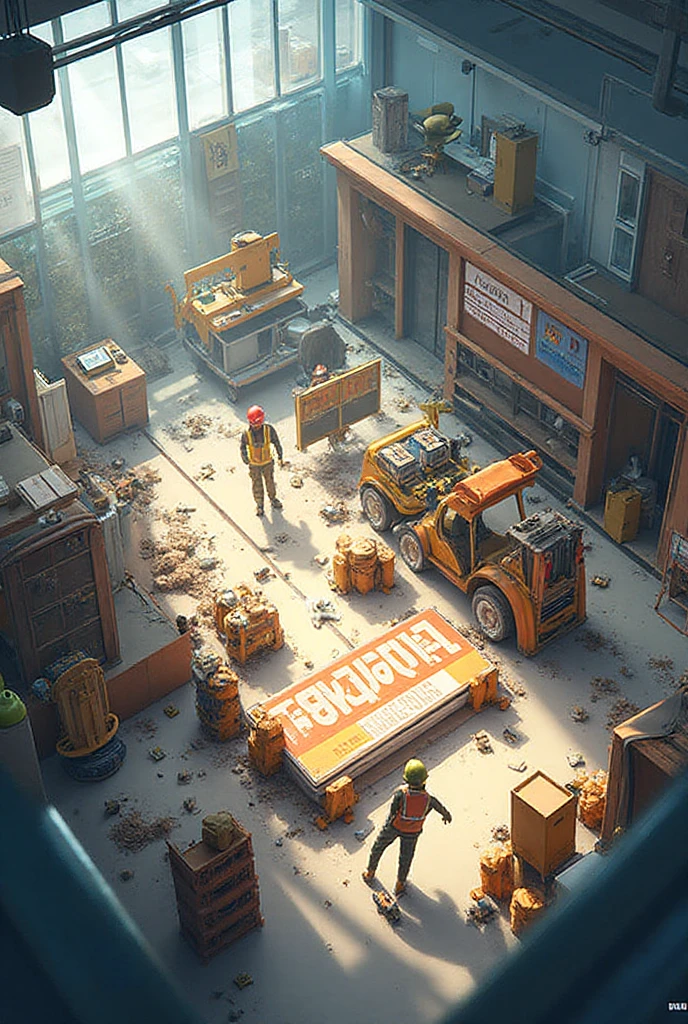 No like, background ng construction sa office na ginawa mo, tas lagayn mo ng sign