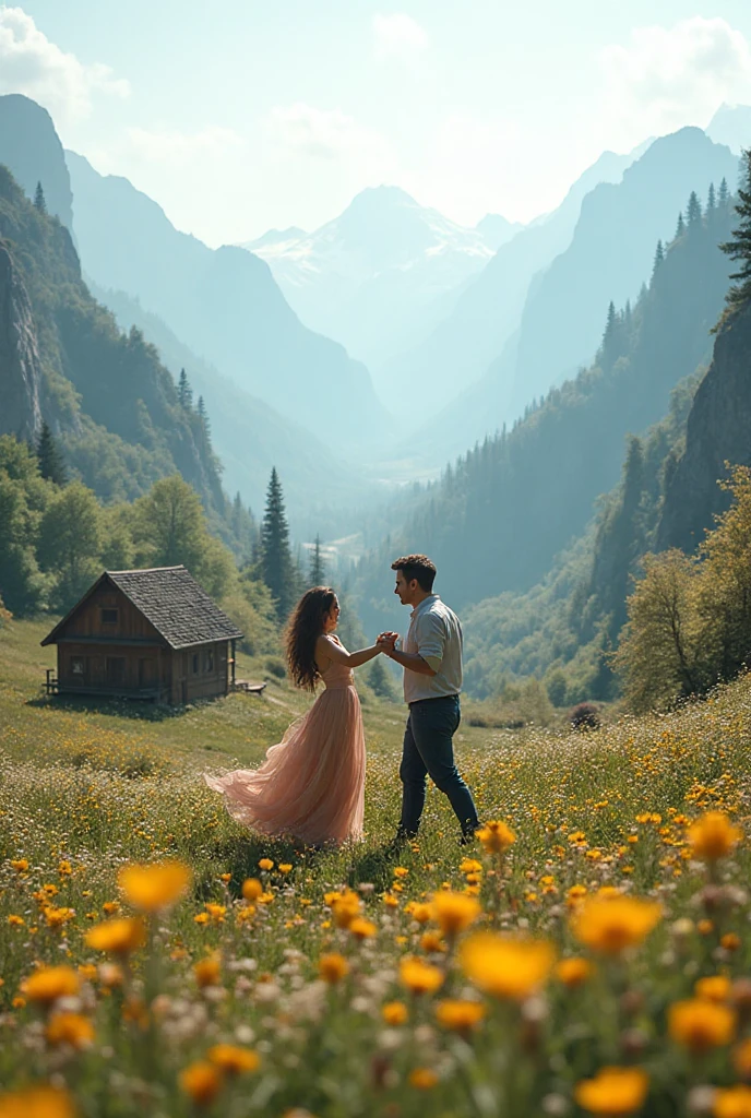 A story in Himalayas romantic 

