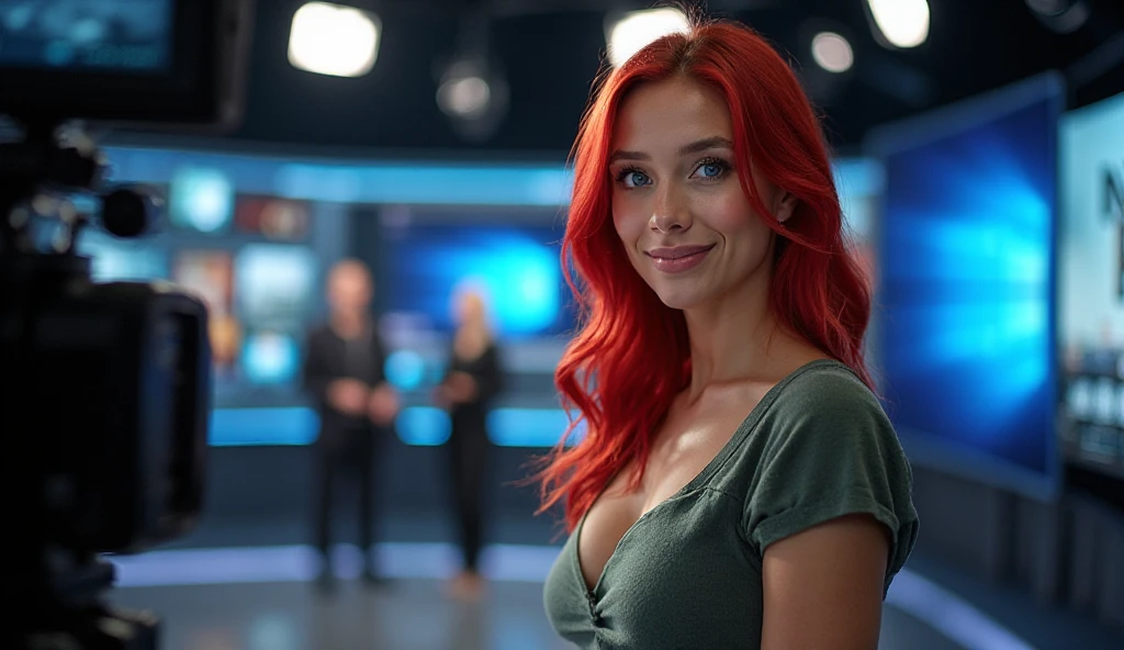 <lora:nwsbkFT15:0.7>, 1girl, realistic, solo focus, , facial,  on hair, parted lips, messy hair, , nose,  in mouth, wet, , wet hair, closed mouth, , 
22 year old, perfect face,  skinny, petite, small , Redhead pointy hair, Burundian , , jade eyes, fair skinned,   best quality , RAW photo, subject, 8k uhd,  high quality, photorealistic, fitting room,  news reader, television studio, Convoluted mudéjar architecture dystopia civilization camp,phone booth, sad, Samsung ST72,