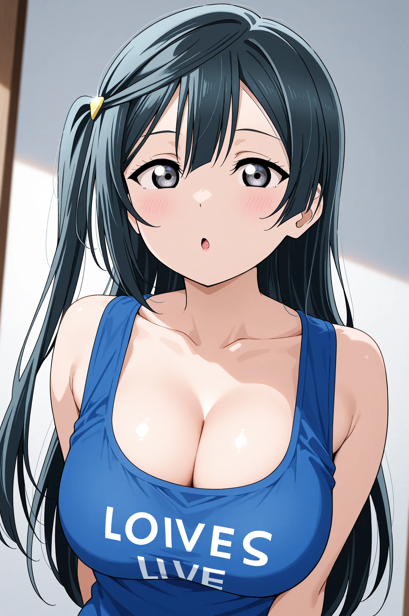 masterpiece, High resolution, highest quality, Nakano Future(From the Quintessential Quintuplet),  pose, Redhead, Fascinating, blush, Vibrant colors, 4K, 8k, (())
