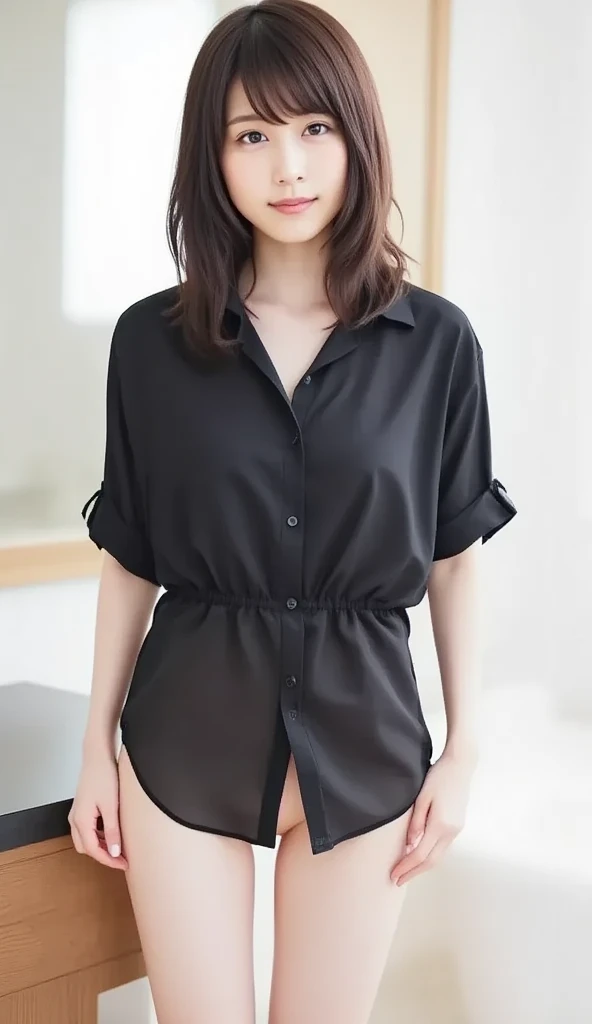 mix4, 20d, solo, long_hair, shirt, dress, high_heels, full_body, look_at_viewer, (8k, RAW photo, best quality, mastery:1.2), (realistic, photo-realistic:1.37), professional lighting, photon mapping, light energy transfer, physically based rendering,