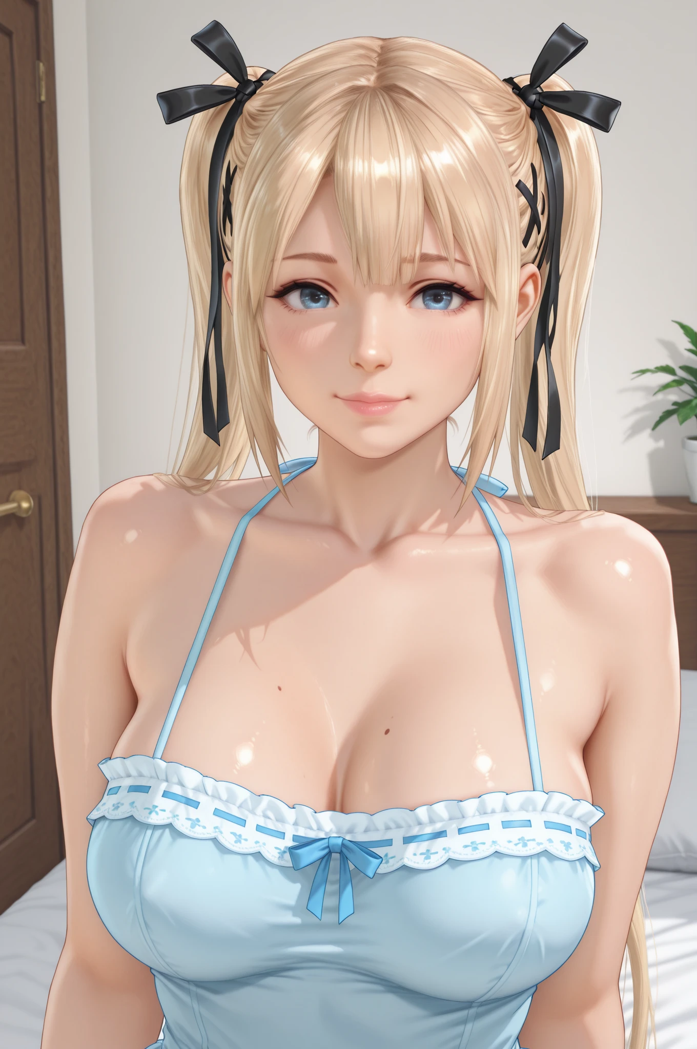 ((from the front side)), (8K, 超A high resolution, masterpiece of best quality, professional-grade detailed wallpaper, Ultimate very detailed everything, anime image, Game CG),Perfect human body、A detailed face、A detailed eye、 (1boy,1girl in, NSFW, a couple, hetero), (inely detailed beautiful eyes, heart shape eyes, {{{{Vulgarity}}}}, large boob, burst, cleavage, Gigantic , Very perfect anatomy body parts, Very perfect , completely , 1boy, White skin), (Spoken Heart), (Background: Bedroom, bed)、((Sexy Santa Claus))、Eromama、Lewd wife、(((Sexy Mom, Vulgar wife、makeup、Erotic Married Woman、aunt、Adulterous wife、Sweat、Oil,gleaming skin、realistic skin textures、Detailed beautiful skin、Shiny skin、shiny white skin))),Standing Pose、micro bikini with white fur、Feathers flutter
