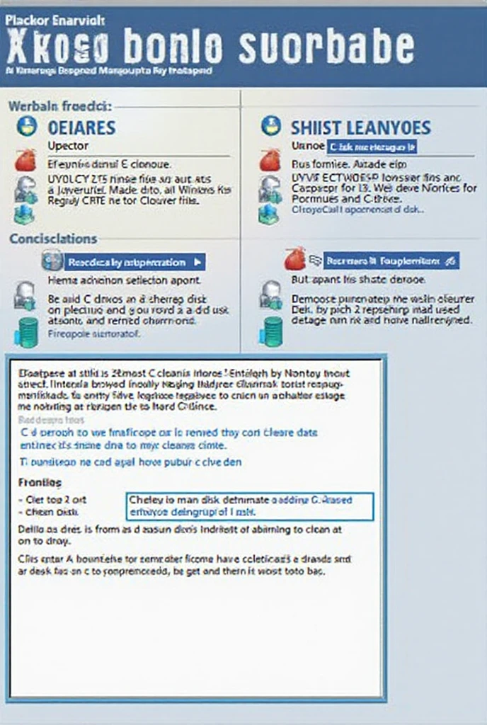 Create a video explaining what are the different steps  and how  to clean up the disk drive C in windows ,
