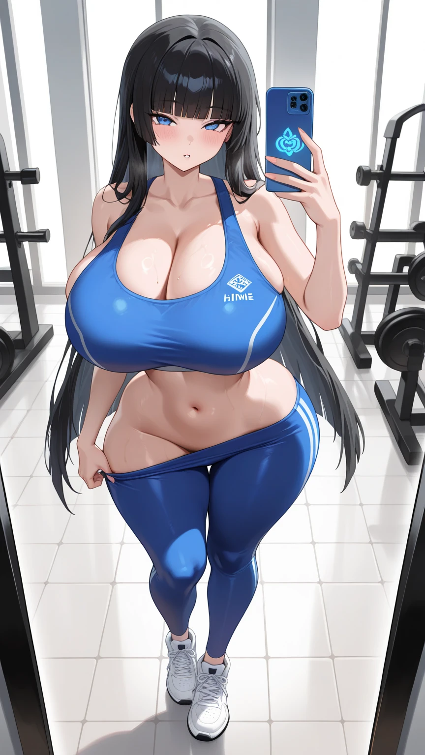 gym room, Three mature women in their fifties, busty figure, Huge amazing , Huge sagging , Translucent fitness wear, White gym clothes, tempting pose voluptuous, thunder thighs, , curvy , slimmest waist, see through, sweaty , oily , MILF, milf, deep cleavage,
