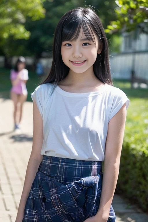Japanese,Beautiful 3 year old girl:1.85,Baby Face:1.85、Ultra-flat chest:1.85、Ultra short height:1.85、An innocent smile,cute,Primary school students:1.85,Private elementary school uniforms,Summer clothes、clavicle、Skirt flip:1.85、Nipples、Baby Face:1.85、Baby Face:1.85、Baby Face:1.85、Ultra short height:1.85、Ultra short height:1.85、So small and so young:1.85
