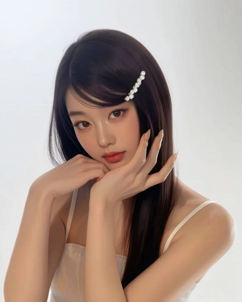 ((best quality)), ((masterpiece)), (detailed), perfect face, face shoot, dynamic lighting, ((hinata uzumaki)), (((pink long hair)),  face,  face, studio black background, beautiful make up,
