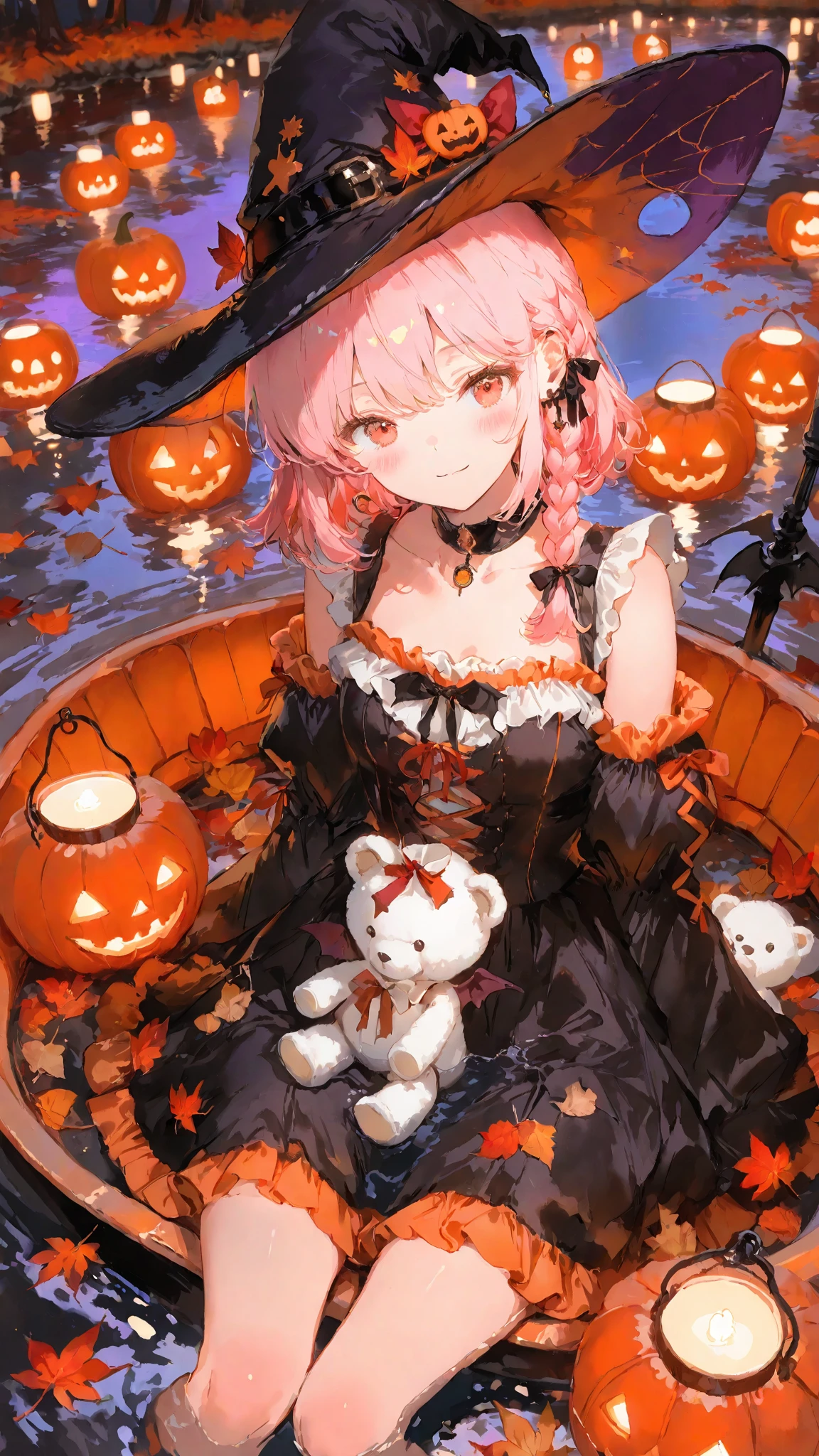 masterpiece, ((exquisitely illustrated)), masterfully rendered, intricately detailed,

Iroha, a cute girl with soft pink hair and a short braid on the right side near her ear, adorned with a black ribbon, with warm red eyes, sitting or reclining in a casual changing pose. she stretches her legs forward, wearing a slightly translucent outfit that subtly shows soft skin. a fluffy white teddy bear with a red ribbon rests nearby. her expression is playful or slightly surprised, in a cute, cozy room.

soft light gently illuminates her thighs and outfit with warm orange and yellow tones to enhance fabric texture, while the scene is colorful yet harmonious, prioritizing skin value. high-angle composition, soft ambient light, minimal haze, in Anmi style. /4K.s†