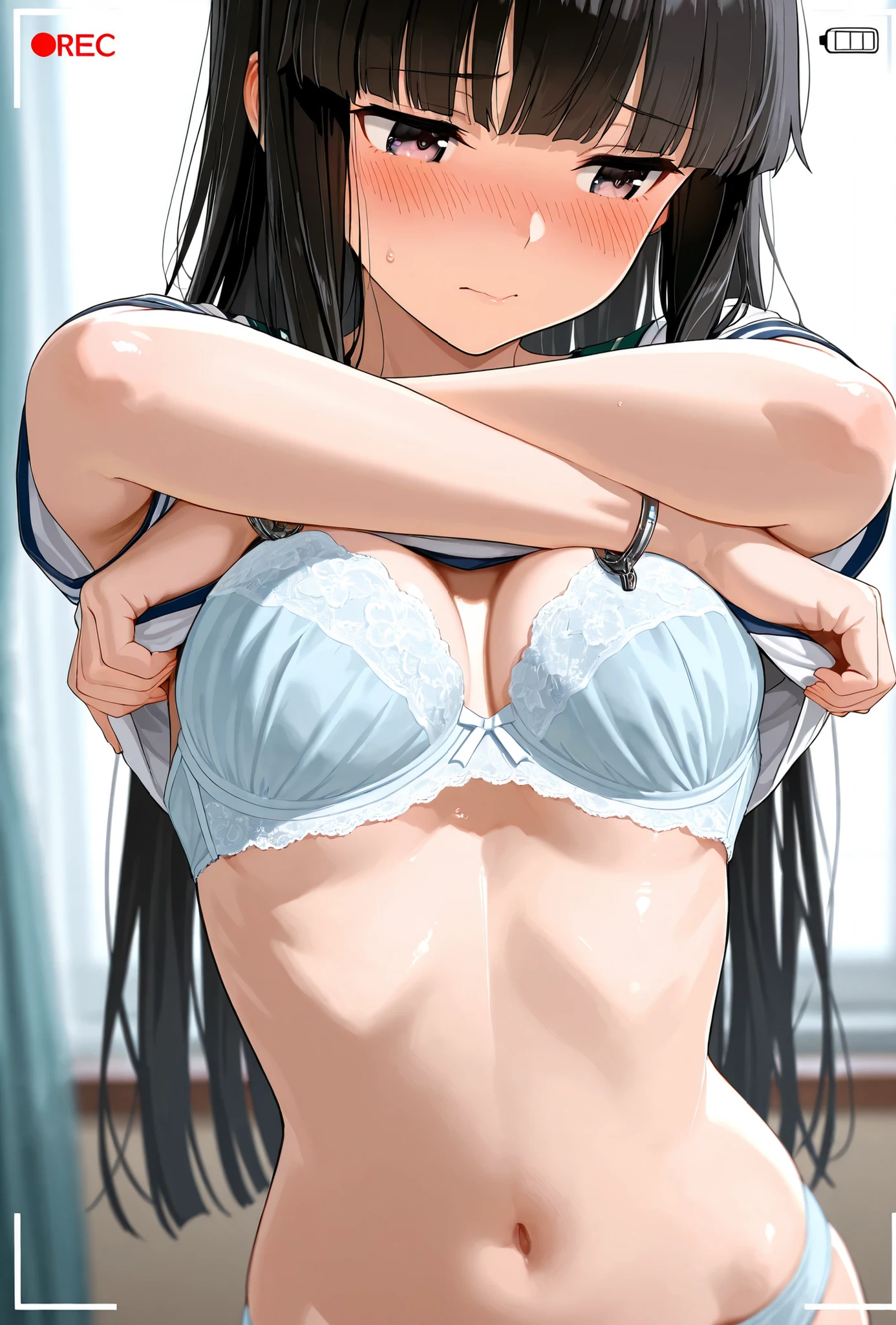 (masterpiece), best quality, expressive eyes, FHD, 8K, HDR, highres , 1girl, aster nemesis, dark-skinned female, black hair, very long hair, yellow eyes, flat ????? , twin tails, looking at viewer, showing ??????, ??????, beautiful ??????, exposing ???? , smile, ??????, my room, ???? ,????, ????,8yo,camisole,leaning forward, ?????