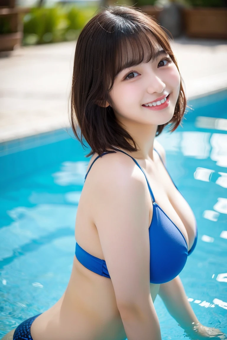 Summer, , (Best Quality,4K, 8K, hight resolution, masutepiece:1.2), Ultra-detailed, (Realistic ,Photorealistic ,Photorealsitic:1.37), 1girl in, (Perfect body :1.2), Ultra-detailed face, Detailed lips, Detailed eyes,  double eyelids, Beautiful detailed eyes, Beautiful detailed lips, Orange kimono, , (After ),  flirty pose, wearing a rainbow-colored swimsuit, short-hair, Hi-Res, Cinematic Angle, Professional Lighting, Unity 8k壁纸, Aesthetic, ​masterpiece, top-quality, Shy laughter, South Island, Waikiki, swimming pools