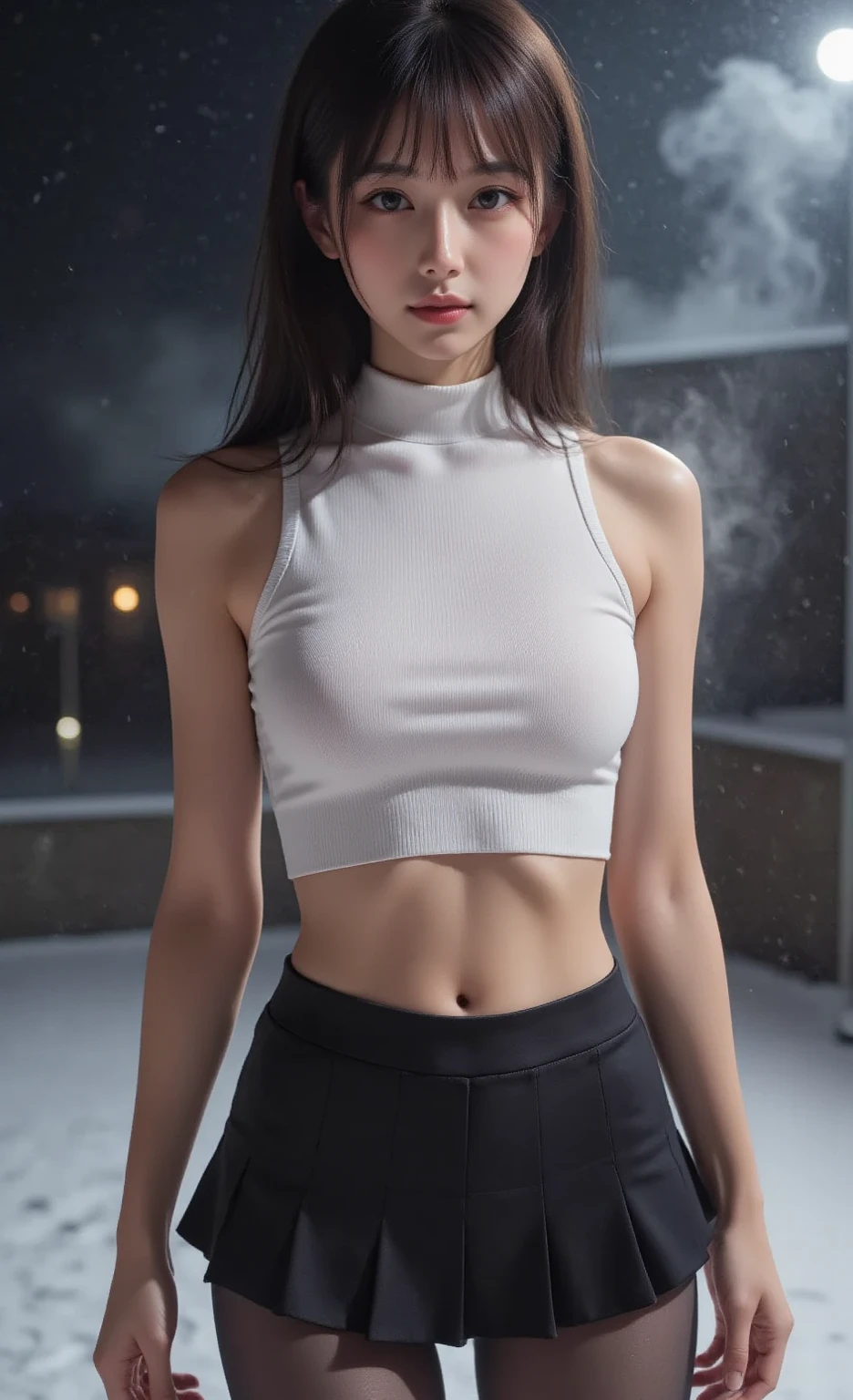 (8K, foto cruda, Mejor calidad, Obra maestra:1.2), (realista, Realista:1.37),((1 chica)),retrato de un,pelo flotante, Professional lighting, mapeo de fotones, radiosidad, physics based rendering, lente 135mm, F1.8, de cerca, camiseta blanca corta, mini pantalones cortos, 20 year old woman, Hermosos labios, Hermosa sonrisa, cuerpo completo, Interior, doble, vientre mostrando, constituir,session,sombras de ojos, Malas manos v5-neg (foto cruda, Mejor calidad), (realista, Realista:1.2), 1 chica, Alta calidad, (piel muy detallada:1.4), ojos claros, Hermoso cabello, , (cuarto oscuro:1.3), (edge lighting:1.3), (dimly lit:1.3), (noche oscura:1.3), Interior, retrato de un, pelo ?????, fondos oscuros, cabello corto,Torre Blanca,torre que sigue,torreta,aula,(parado frente a la pizarra),minifalda emociones,Pencil mini skirt, tacones, pies hermosos, pies con tacones