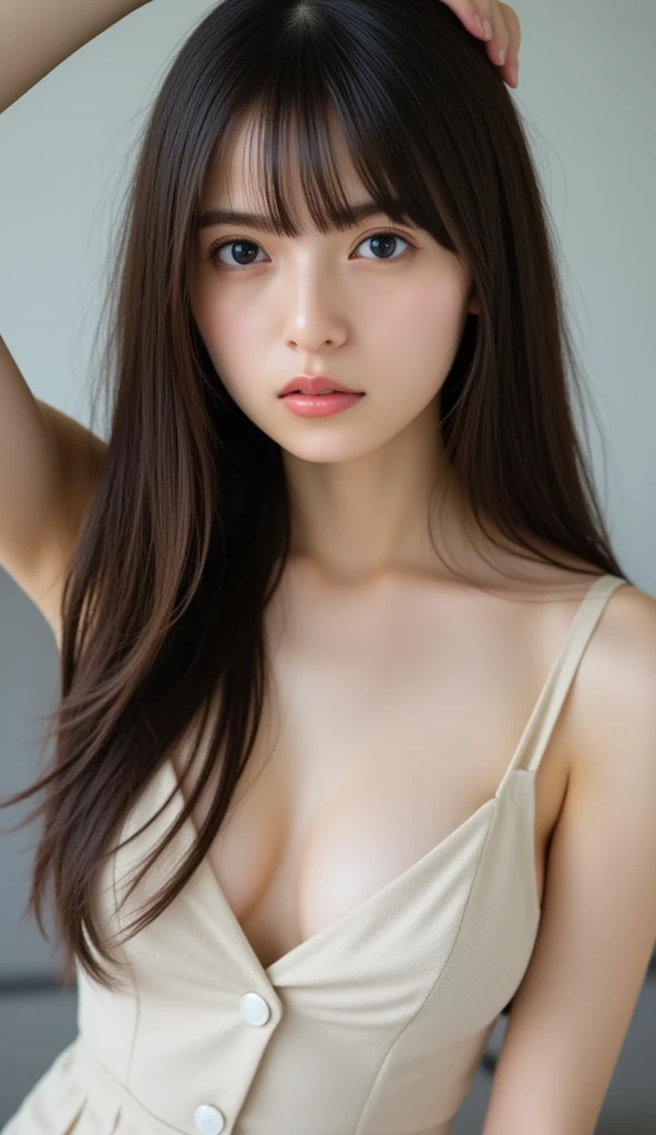 (masterpiece, top quality:1.2), 1 girl, solo、erotic、see through