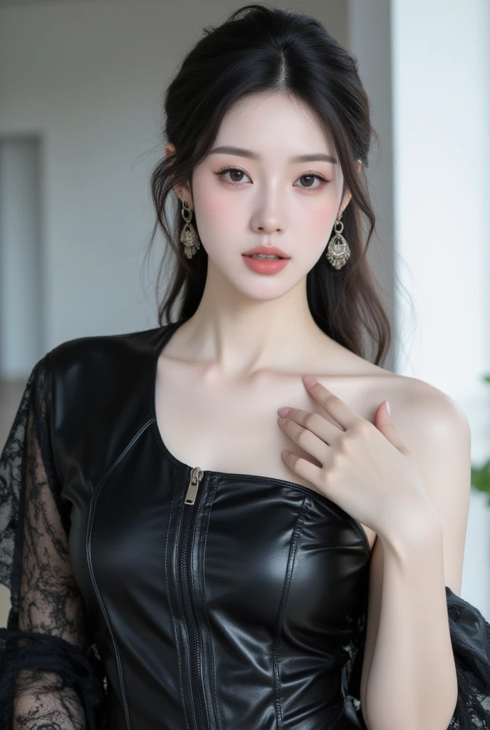 Game Art, best image quality,Maximum resolution,8K,(Half-length portrait),(portrait),(Head close-up),(Rule of Thirds), Fictional Engine 5 Renders ,20-year-old girl,((Queen)), has very beautiful eyes ,( ),Elegance and nobility, movie lights , ray tracing,Game CG,(([[3D Unreal Engine)),OC rendering reflection mode,4K, super clear,emotional,Translucent lace,Fair and plump figure, pretty face,Glossy gel coat,身着华贵礼服的Queen,Crystal Gem Crown,Necklace Jewelry, blue eyes, Tattoos are very three-dimensional , Gorgeous and Intricate Tattoos , super clear portrait, thick lips(Red lipstick), princess with symmetrical collarbone wears a gorgeous royal crystal wedding dress,Moon Goddess,Exquisite clothing, symmetry, Crystal Diamond Lace Dress ,Moonlight Goddess,The ,
