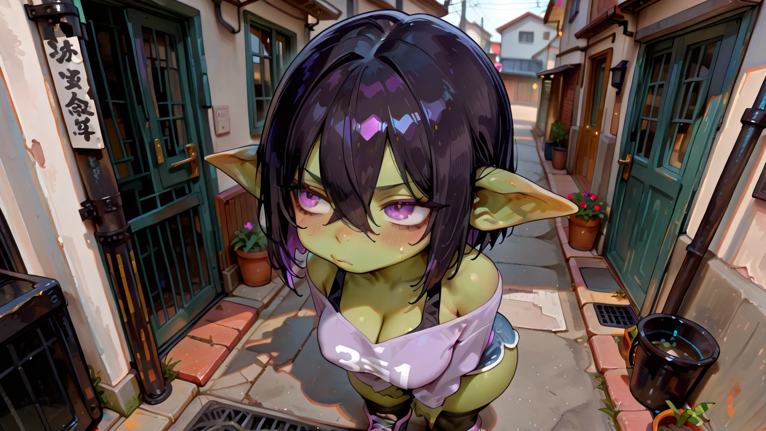 masterpiece, ((goblinriding, a goblin is riding a girl,)) goblin, mutiple goblins, goblins, (?????????), 1girl, (military:1.1), (nose hook), reins, collar, chain, rope, obey, happy trance, smile, expressionless, emotionless, blank eyes, empty eyes, mind control, (((pixel-perfect, detail-perfect))), solo, 1girl, hair ornaments, long hair, black hair, purple eyes, ???????????, collar, obey, shinobu kochou, shinobu kochou is ????, shinobu kochou has big ???, shinobu kochou has large ??????