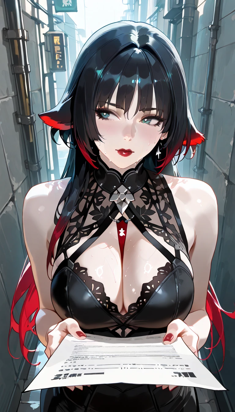 Black-haired vampire、tits