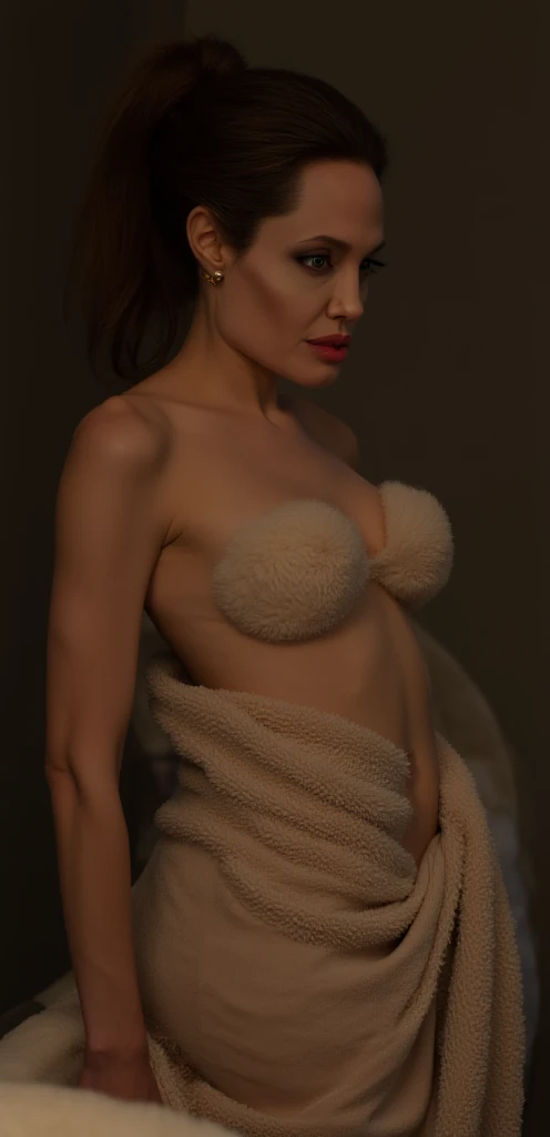 (best quality), (masterpiece), (high resolution), (epic photorealistic look), (intricate details:0.2),(professional lighting), Ancient Greek aristocratic (55 yo) Queen woman’s open bedroom windows, with detailed Attic Greek countryside temples, Greek village, visible in the background out the large open balconies, (((fully  totally  ancient Athenian aristocratic 55 yo))),((old 55 year aging wrinkled actress Eva Green lookalike as a ((thoroughly blood-soaked)) Ancient Greek aristocrat Queen Clytemnestra, extra-long waist-length curly dark black hair)), a full-length  pose, facing the camera in classic art-fashion aristocratic pose leaning against her ((stone & wood bedroom balcony railings window frames)), ((1 fully  aging flabby slender veiny Ancient Greek 55 year old woman, 5’10” 125 pounds veiny flabby 35C-26-36 body, small head, middle-aged regal looking very wrinkled aristocratic face, wrinkled neck, ((deep red rouge blush makeup)), (dramatic dark blue eye shadow, long thick lashes, dark red lips (( saggy old stretched C-cup , with tiny  )), ((extra-long muscled slightly flabby arms)), (delicate hands and fingers), ((a visible 3-inch wide thigh-gap)), ((a dark black pubic hair patch)))), ((a perfect round tiny muscular  wrinkly )), a pale fat paunchy flabby sunken “-tummy”, ((stretch marks)), fat belly, a sagging fat belly, ((fat wrinkled veiny ((extra long veiny legs with  perfect defined knees)), ((extremely freckly, birthmarked, beauty marked, saggy, crepey, wrinkly skin)), ((and angry wild crazed utterly mad facial expression, crazy eyes)), ((a crown of woven brass wires and coins and tiny white flowers in her hair)), (sagging wrinkled freckled  C-cup :1.10), ((55 yo blood-soaked Clytemnestra, exaggerated extra long and wrinkled, saggy, wrinkly limbs with an extra long slightly overweight torso)), ((no clothing, totally )), ((a wrinkly  with a patch a dark black pubic hair)),