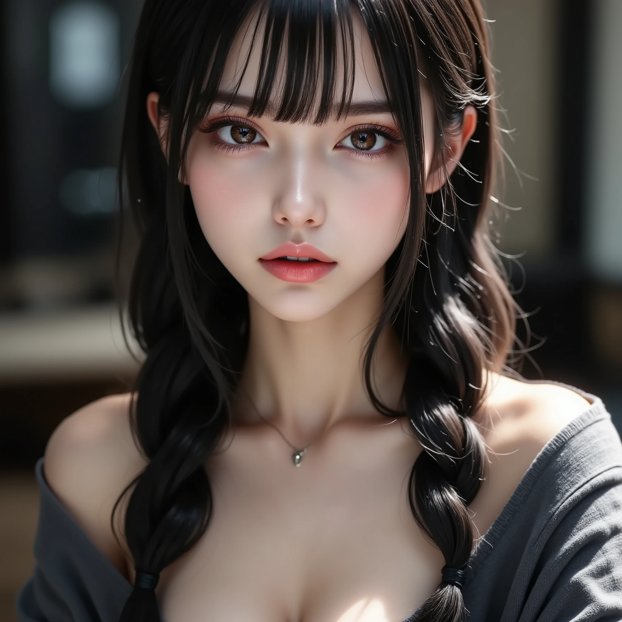 professional fashion model, cinematic portrait, bust-up composition, full head visible, 
realistic human skin texture, detailed face, natural expression, smile, 
beautiful lighting, cinematic light, soft rim light, ultra-high definition, 
8K octane render, ray tracing, realistic hair details, subtle makeup, 
blurred background, depth of field, sharp focus on face, 
high dynamic range, masterpiece, premium quality, professional photography, 
(no cropped head), (no distortion), (no blur), (no lowres), (no artifacts)