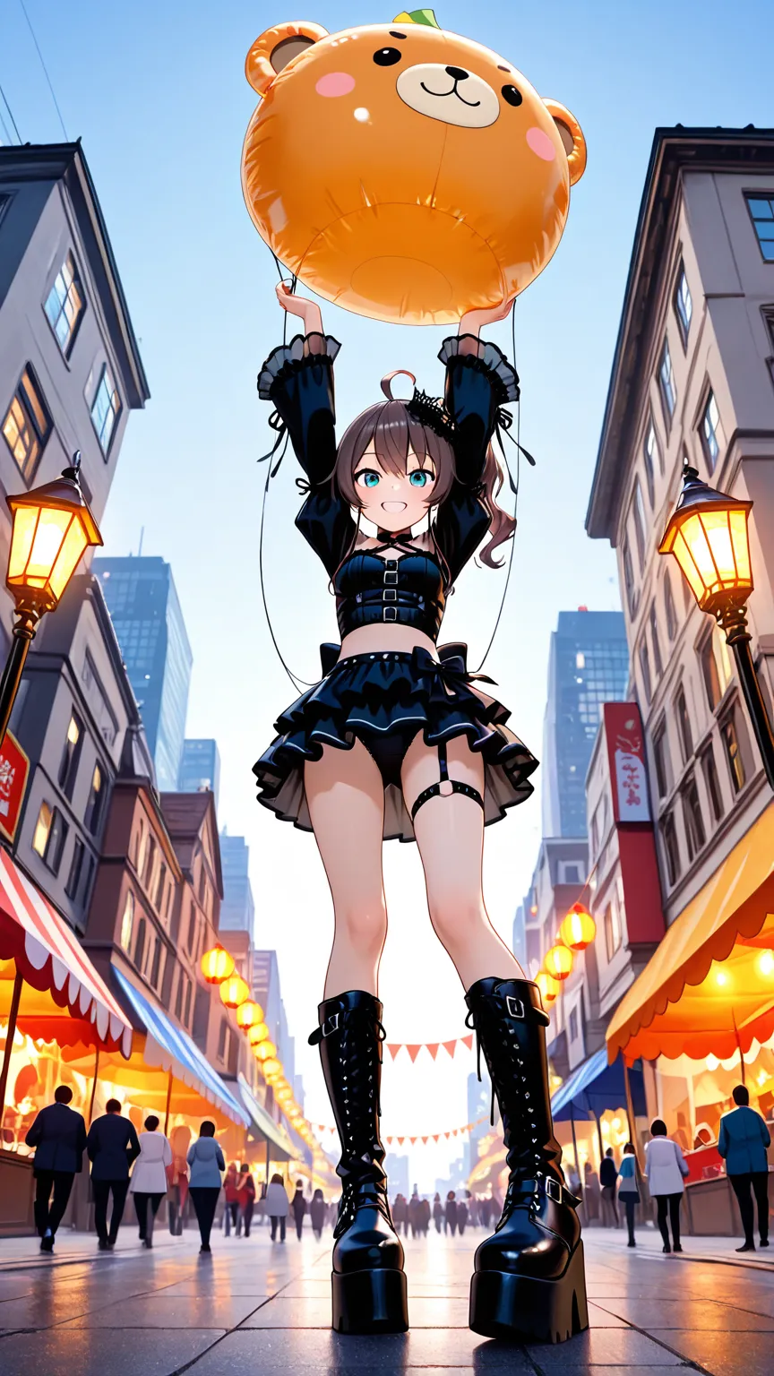 祭り通りのダークロリータ生成