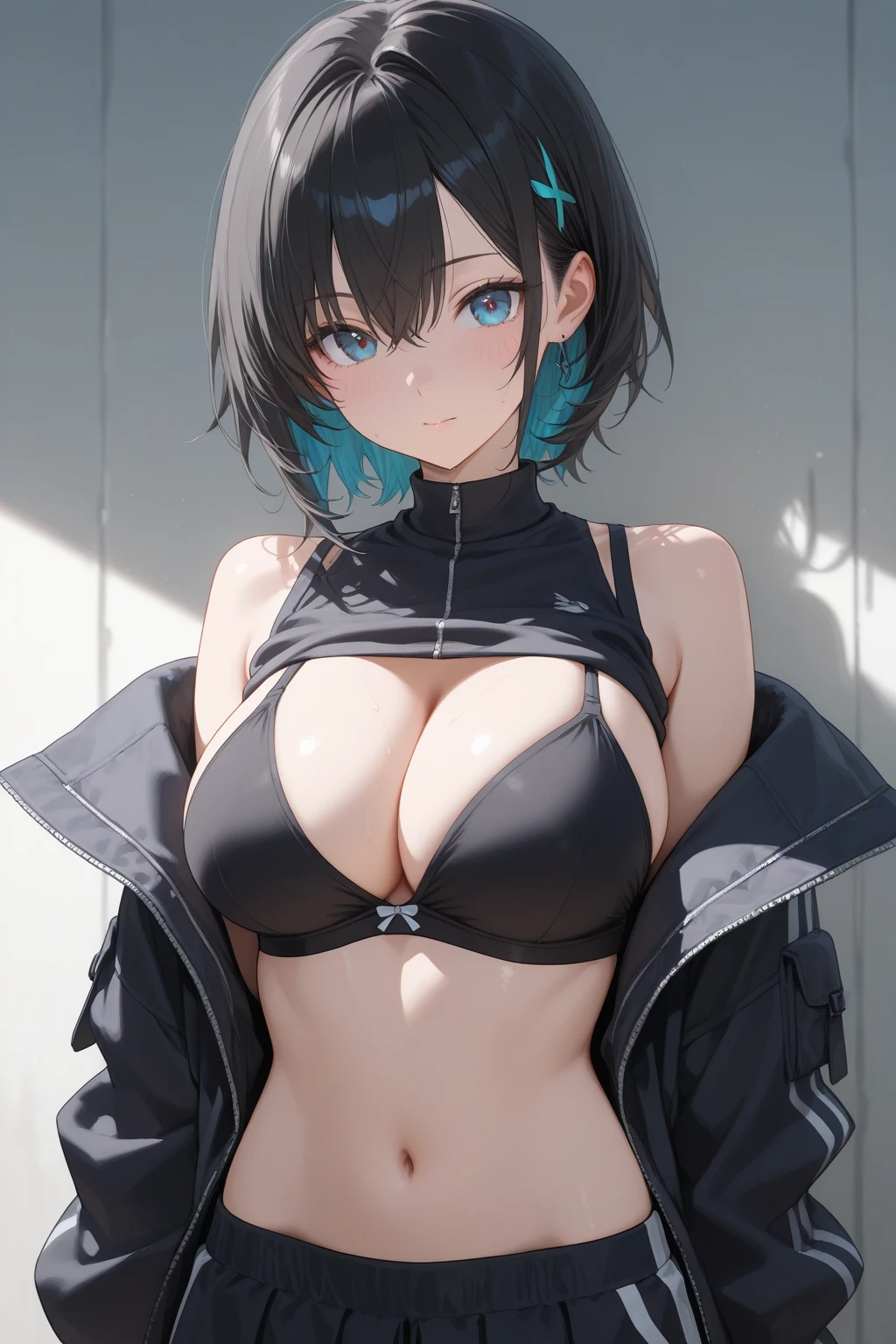 1 girl、((beautiful eyes:1.3))、((huge breasts:1.3))、((torn clothes:1.5))、、dynamic poses、fighting stance、curvy、angry face、clenched teeth、from below、((draw the whole body))、rubber suit、masterpiece、best quality、high resolution、digital illustration、watercolor