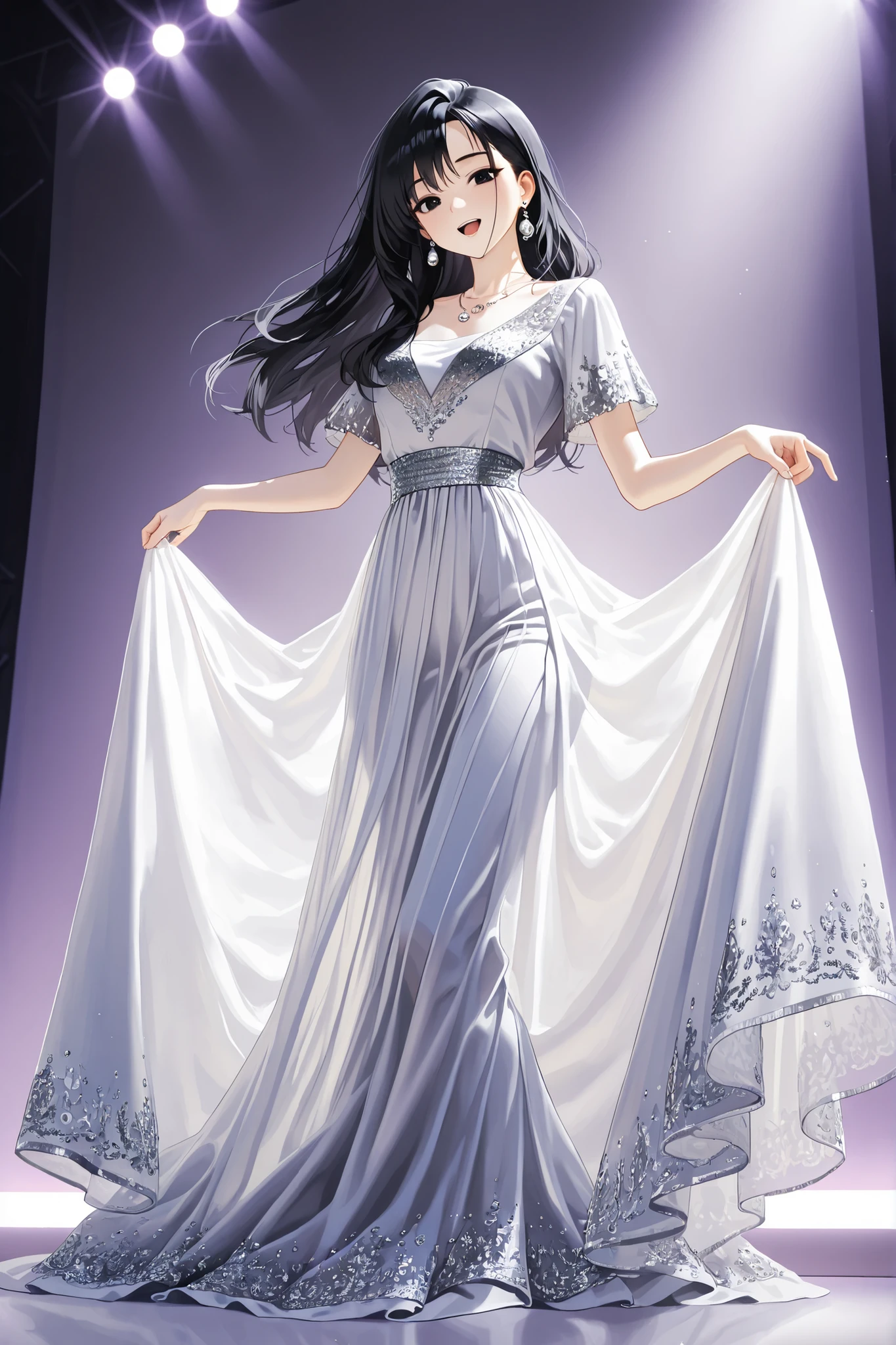 Elegant princess, highly detailed, beautiful, highest quality, more detailed, more accurate, full body 