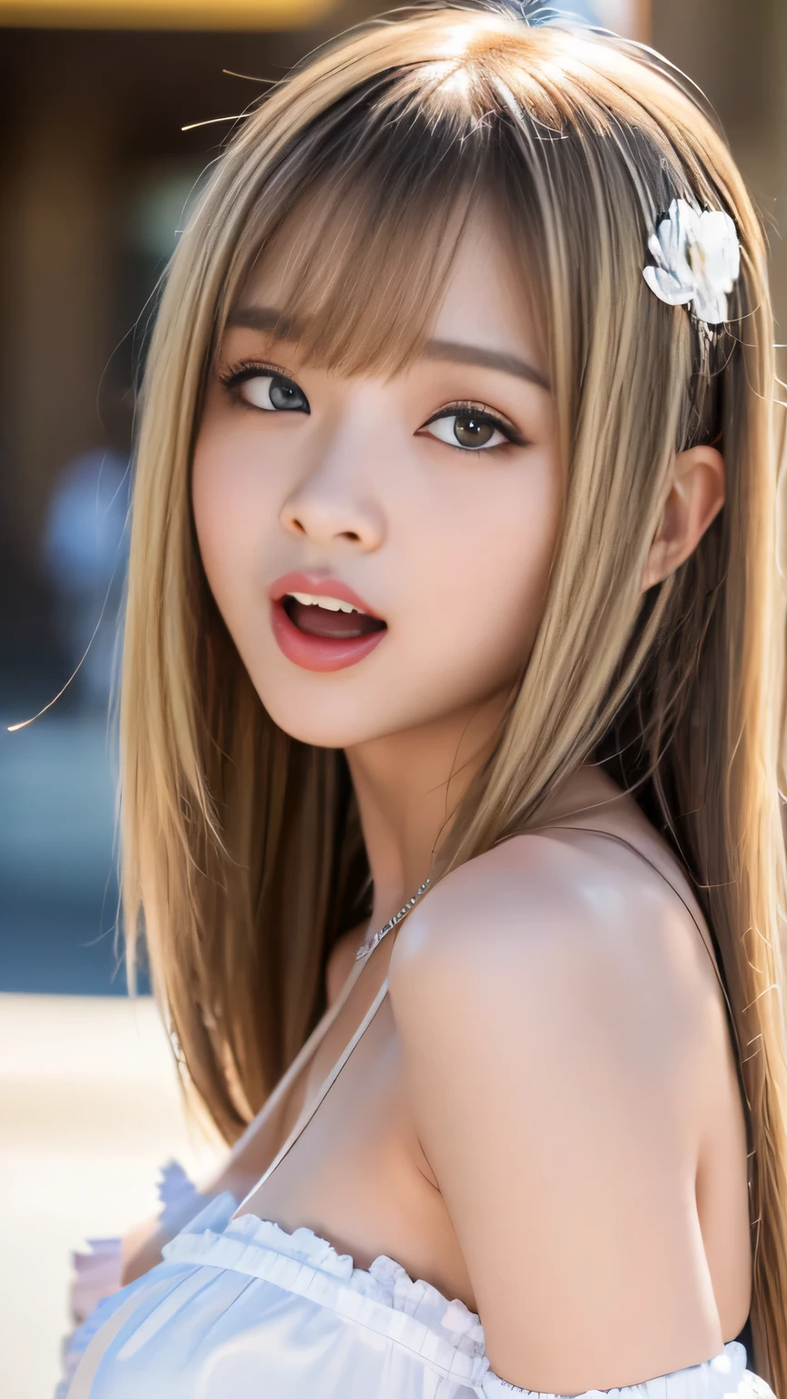 (ExtremelyDetailed (Childish Personifying(" Brigitte Bardot  " as a LittleGirl:1.37))), High-level UltraDetailed Wallpaper, 8K TopQuality Masterpiece of CommercialPhoto, PerfectLighting, Absurd MysticSight Tyndall Effect Scattering (StudioGray background with (Overflowing oodles Dazzling (RainbowColorParticles BokeH))), ( RoundlyButts), ( SFW)  BREAK  (Acutance:0.88) (NOGIZAKA FaceVariations) Extremely Detailed very KAWAII face variations, Childish PerfectAnatomy, CaptivatingGaze ReflectiveEyes with (SparklingHighlights:1.28), (VoluminousLong Eyelashes:0.88), GlossyRED Lips with BeautifulDetails, RosyCheeks, Radiant PearlSkin with clear transparency, Glowing DowneyHair, { (Dynamic LifeLike expressions:1.6) | (:d) } . (large eyes:-1) .