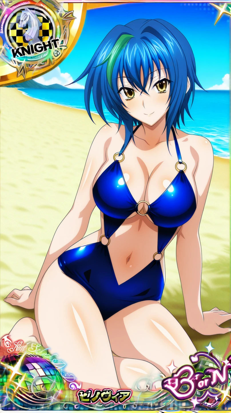 morikawa_yuki, blue hair, nude, bikini, beach <lora:morikawa_yuki_v1:0.8>, masterpiece, best quality