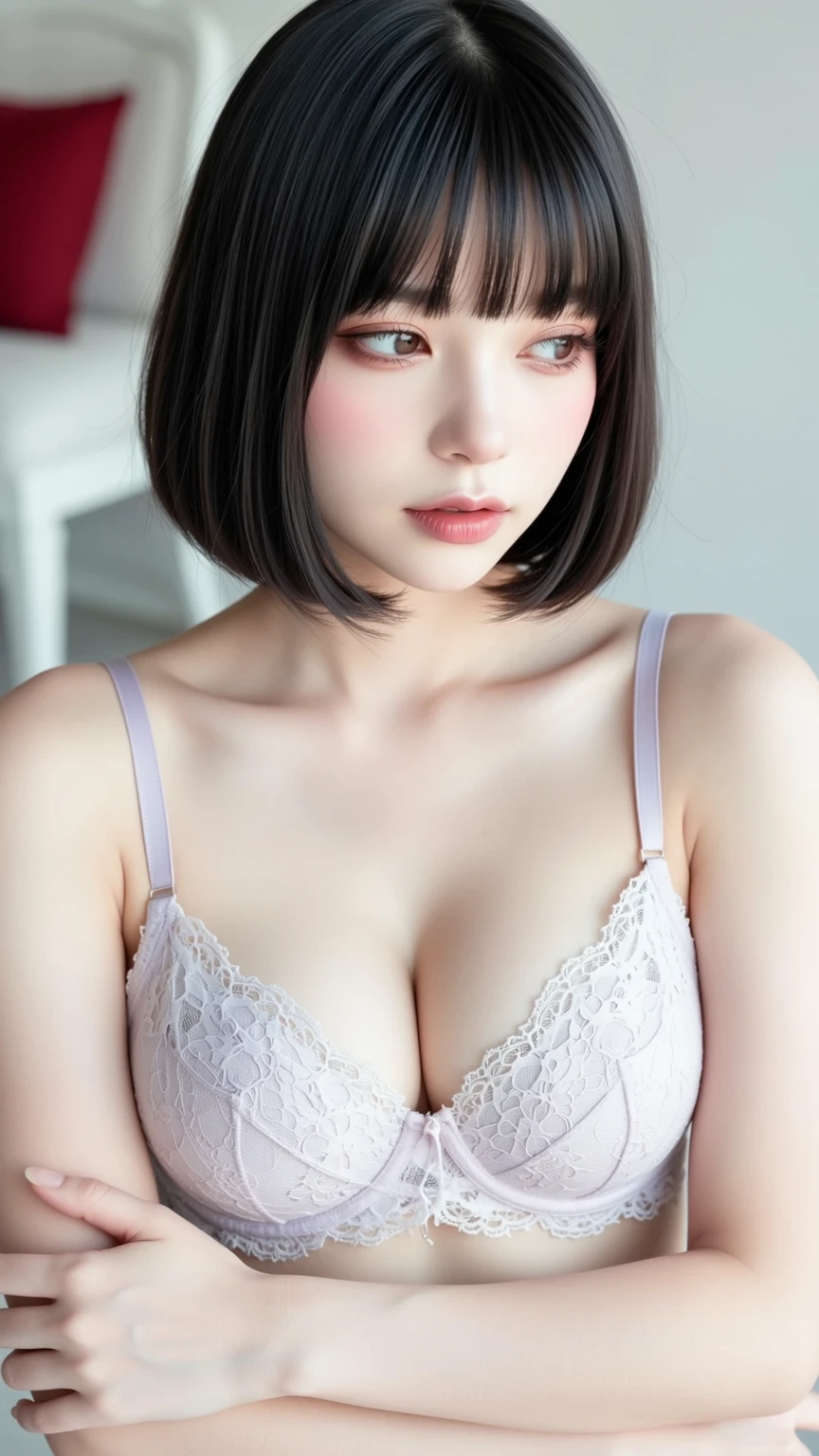 masterpiece, hinata\(boruto\), 1girl, mature women, (((floral bra lace))), (((Selfie))), (((Close-up photo))), (((cleavage))), (((Closed Clothing))), (((???????????))), (((big round ???????))), (((round ???????))), (((extremely heavy ???????))), (((Colossal ????))), (((heavy ???????))), (((plump ???????))), (((super round ???????))), (((very round ???????))), (((perfect ???????))), (((outdoor))), (shy face), detailed lips, beautiful face, blush, (pink lips), (((long hair))), white eyes, gentle gaze, smile, super realistic, detailed, realistic face and body, realistic hair, realistic eyes, realistic nose, realistic lips, seductive pose, (((straight bangs))), (dark blue hair), 28 year old girl