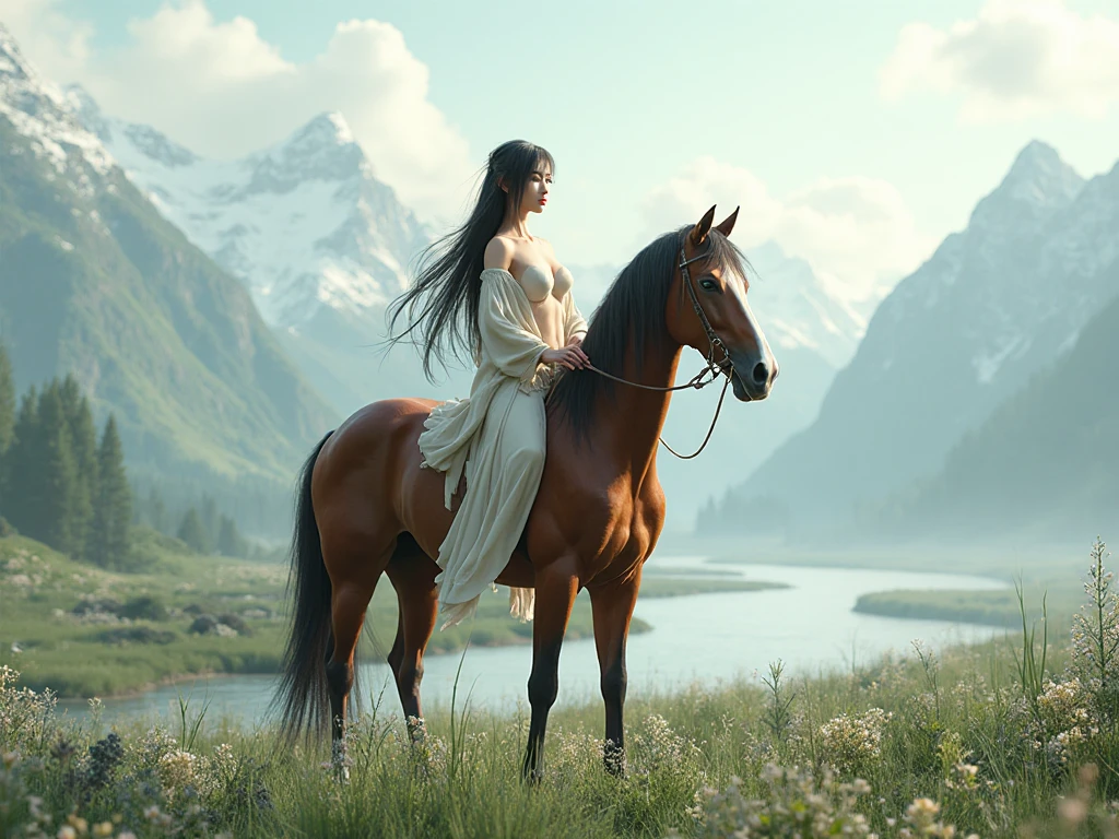 young beautiful Native American woman, perfect symmetrical face, native feather jewelry, traditional handmade dress, armed hunter warrior, (((Wild West))) environment, Utah landscape, ultra realistic, concept art, elegant, ((complex)), ((very detailed)), depth of field, ((professionally colored)), soft ambient lighting, twilight, 8k, drawing by Artgerm and Greg Rutkowski and Alphonse Mucha --auto --v 6 --s2
