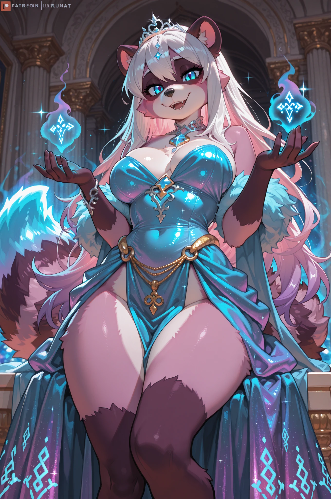 (best quality,8K,high resolution,masterpiece:1.2),Super detailed,hairy的_girl,Put on a white coat,Wearing a blue scarf,The blue fur resembles the ears of an Arctic fox,Wear half-rimmed glasses,hairy的藝術家,Cute anime art style,專業hairy的繪圖,Large Breasts,Super detailed,blue eyes,hairy,fox girl,(Fair/Exquisite eyes:1.1),feminine face,Long eyelashes,Flowing chiffon,(Jewelry/Accessories:1.1),Well-proportioned body,(Thick thighs:1.1),Inspired by Luna,(Structurally sound:1.1) ,Perfect high detail face,(perfect Exquisite eyes:1.5),upright student,peephole,Smile,Very charming
