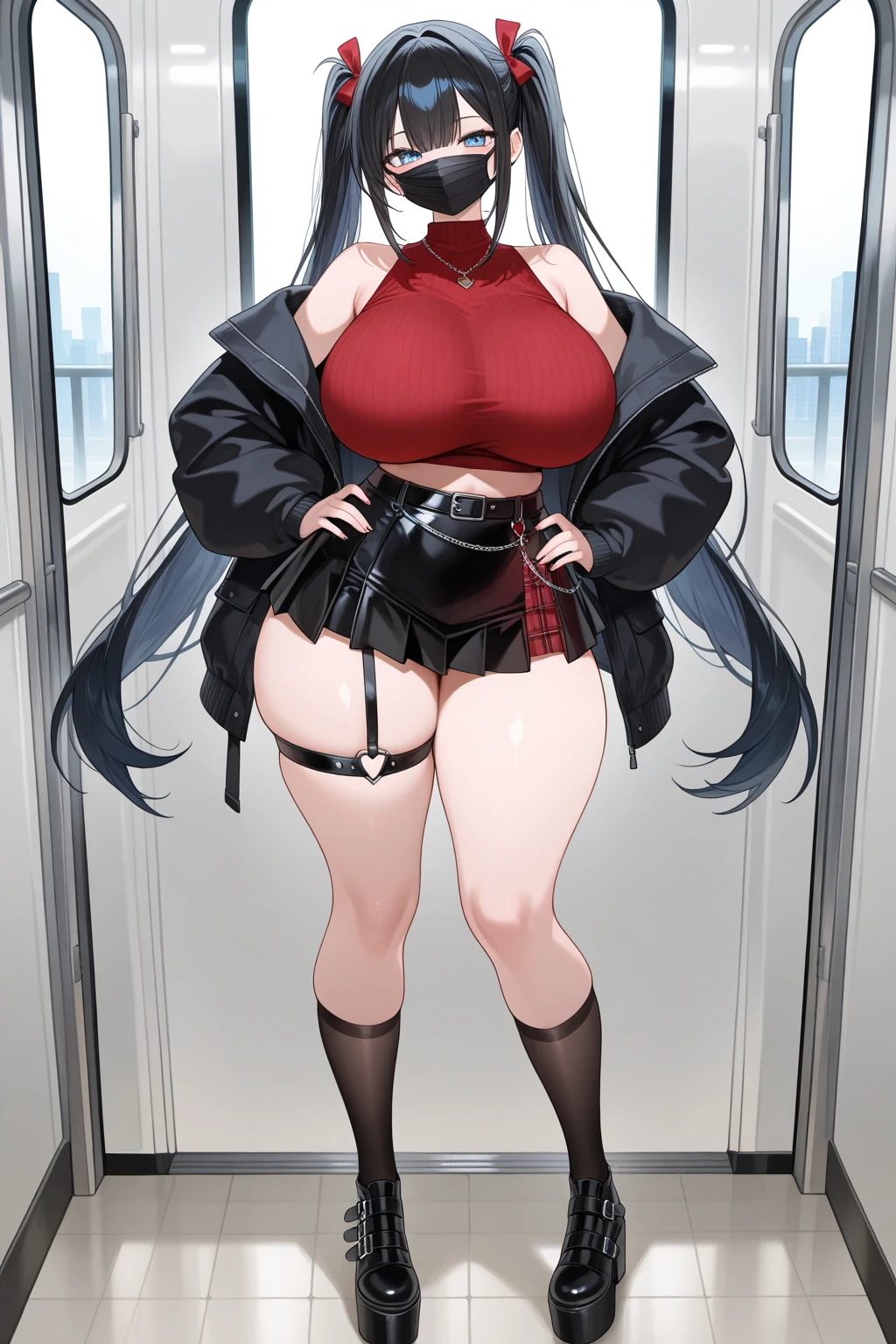 ((Best Quality)), ((masterpiece)), (detailed).
Girl,giant body,giant breasts,giant , torn clothes,nervous,cries,shopping center plaza,pink fur,15 years,stewardess man,thieves,firearm,point