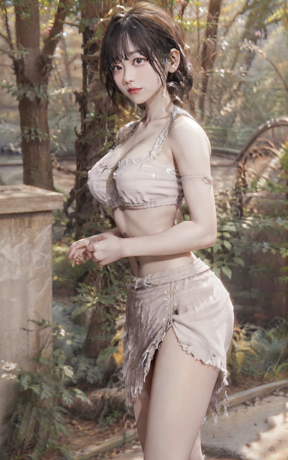 1 girl,vampire princess,Tulle wedding dress, (lace:1.3),stockings,Outdoor activities, (standing posture),jewelry,Lips slightly open, ??????? smile, red lips,(Lactation:1.3),(????????????:1.4),skin shiny,((8k, original photo, top quality, masterpiece), HD RAW color photos professional close-up photos), (actual, photorealism: 1.37), (best quality), (Best shadows),ultra high resolution, HD CG unified 8K wallpaper,soft sunshine,clothing details, alone,ring