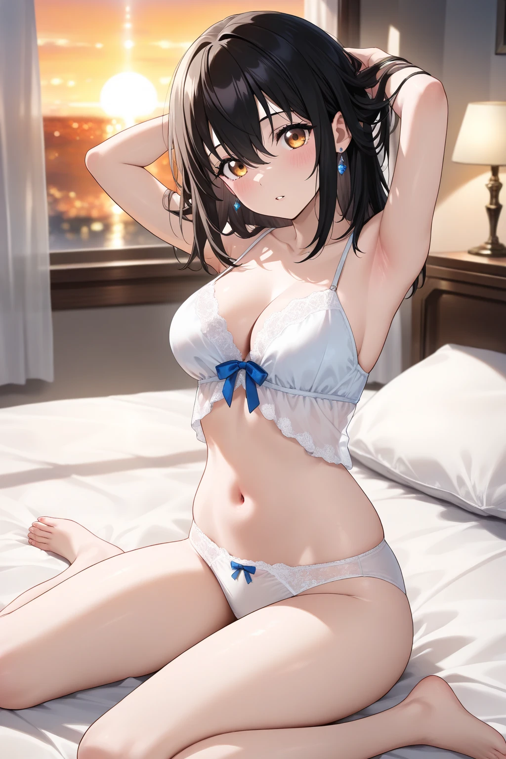 ​masterpiece、top-quality、Silence Suzuka\(Uma Musume)、Brown hair、shorth hair、small tits、((((Perfect limbs))))、Only one girl、undergarment、all-fours、Horse Girl、brown haired、thighs thighs thighs thighs、Underbust、(top-quality、8K、​masterpiece、NSFW))、perfectly cute girls、Delicate and smooth skin、real looking skin、Perfect and beautiful face、Perfect and cute face、(subjective perspective、showing the view from above)、The large、(Light black 、 wet​、beautiful  slips)、((Transparent white micro bikini、String Micro Bikini、areola protruding from bra,、))、The gap between the  and underwear、shinny skin、Beautiful waist constriction、​masterpiece、top-quality、hight resolution、独奏、Night bed、Sliding underwear、Lying down、From  above、Begging for a hug with open arms、Greet with a smile、a bed、disheveled flowers transparent 、 Rough breath,  Performance Hospitality, Single girls, Unhooked , breastsout, cleavage of the , , s lips, shorth hair, Opening Mouth, phot_, Pink_bra very, Are sleeping, Wet , (​masterpiece), super detailing, (highdetailskin), (top-quality: 1.0), (top-quality: 1.0), (top-quality, ​masterpiece), (Spread your )))), ((dynamicposes)), ((hide  with hands)), top-quality, ​masterpiece, Ulutra HD, (Girl yawning in bed), (The back of the thigh is visible))), ((POV:1.7)))、slender hip、round breast、clearly、((((NSFW))、hard breathing、Problem eyebrows、Upturned eyebrows、((begging for hug))))、Black transparent panties、(no brassiere))))、​masterpiece、top-quality、hight resolution、in a house、white  shirt、Red ribbons、unwear、bra very、panties on、lying on one's side、From  above、arms extended、irate、bedridden、Disheveled clothes、Rough mouth、Sexual symptoms、​masterpiece、top-quality、hight resolution、in a house、see -through、 Slippery Rubra、Side tie T-back、New down、From  above、stretching arms up、irate、Are sleeping、Disheveled underwear、Rough breath、Sex Expressions、full body Esbian、((Torn panties、Torn underwear))))、During masturbation、On the verge of going、​masterpiece、top-quality、Bite、M-shaped legs、Repeat up、Man lifts the legs of a woman lying on her back with both hands、Bring it to a woman's head, And the pubic area is lifted.、Leaning back、Lesbian acts、Rubbing、