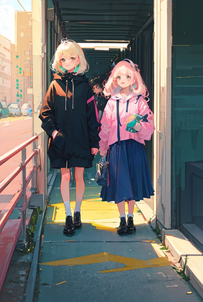 In the street　girl with