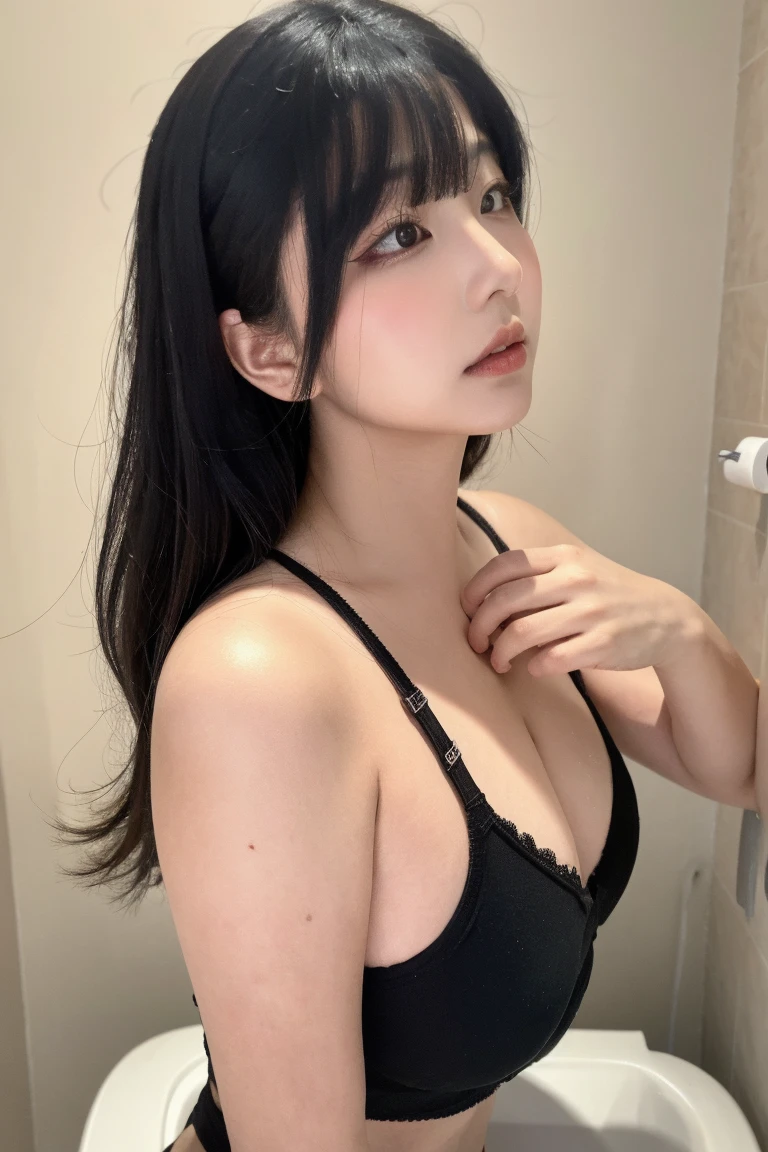 Japan pretty girl, (Realstic, Hi-Res: 1.4), 1 girl, (Natural light), (more face, more hair, More skin), (Middle ), Big eyes, Slender, paws, mid-waist, Full body shot,(fishnet Leotard: 1.1),(Heavy makeup:1.1),wavy black long hair,pantyhose,(armpit hair:1.3)