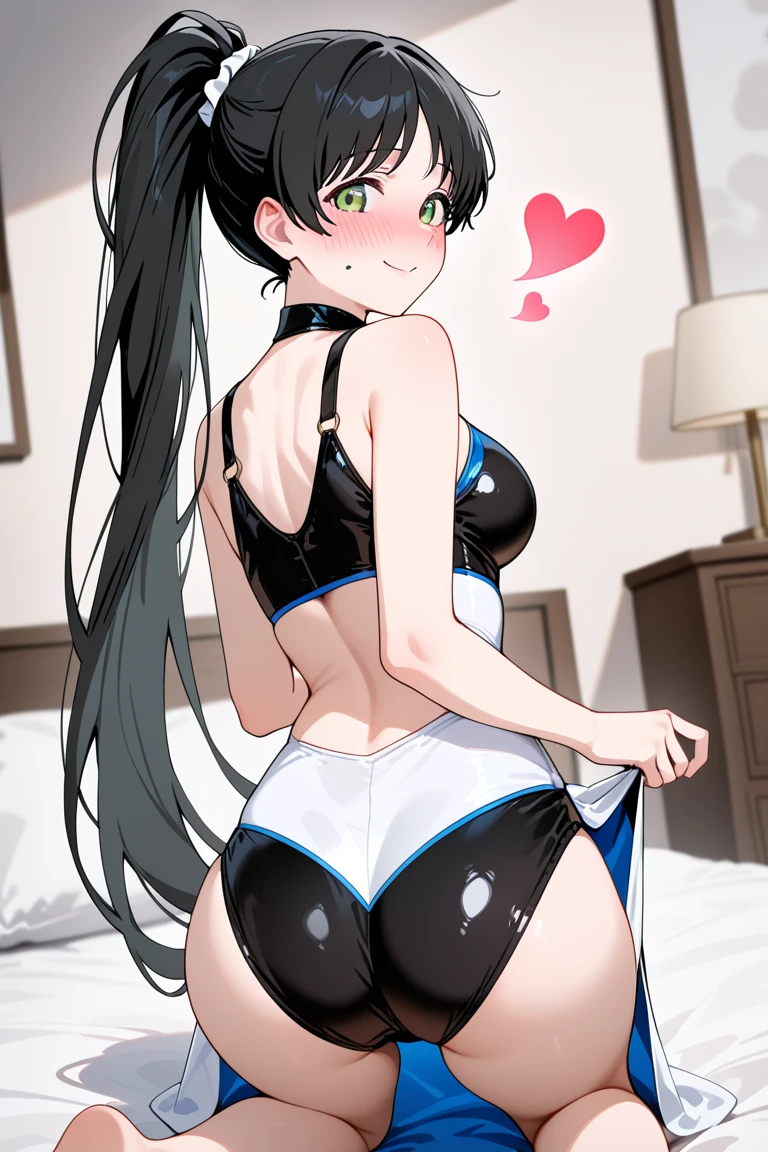 Highest quality、Playboy、(Bunny girl)、Fishnet tights、High heels、Bunny Suit、Show Viewer、((Angle from the buttocks))、((Butt Emphasis))、 On all fours、((Place your elbows on the floor))、((Attach your cheeks to the floor))、smile、Futuristic Living Room、indirect lighting、Room with houseplants、From the window you can see the valley between the city's buildings、Night view、Silver short hair、Beautiful Eyes、Beautiful Face、Delicate eyes
