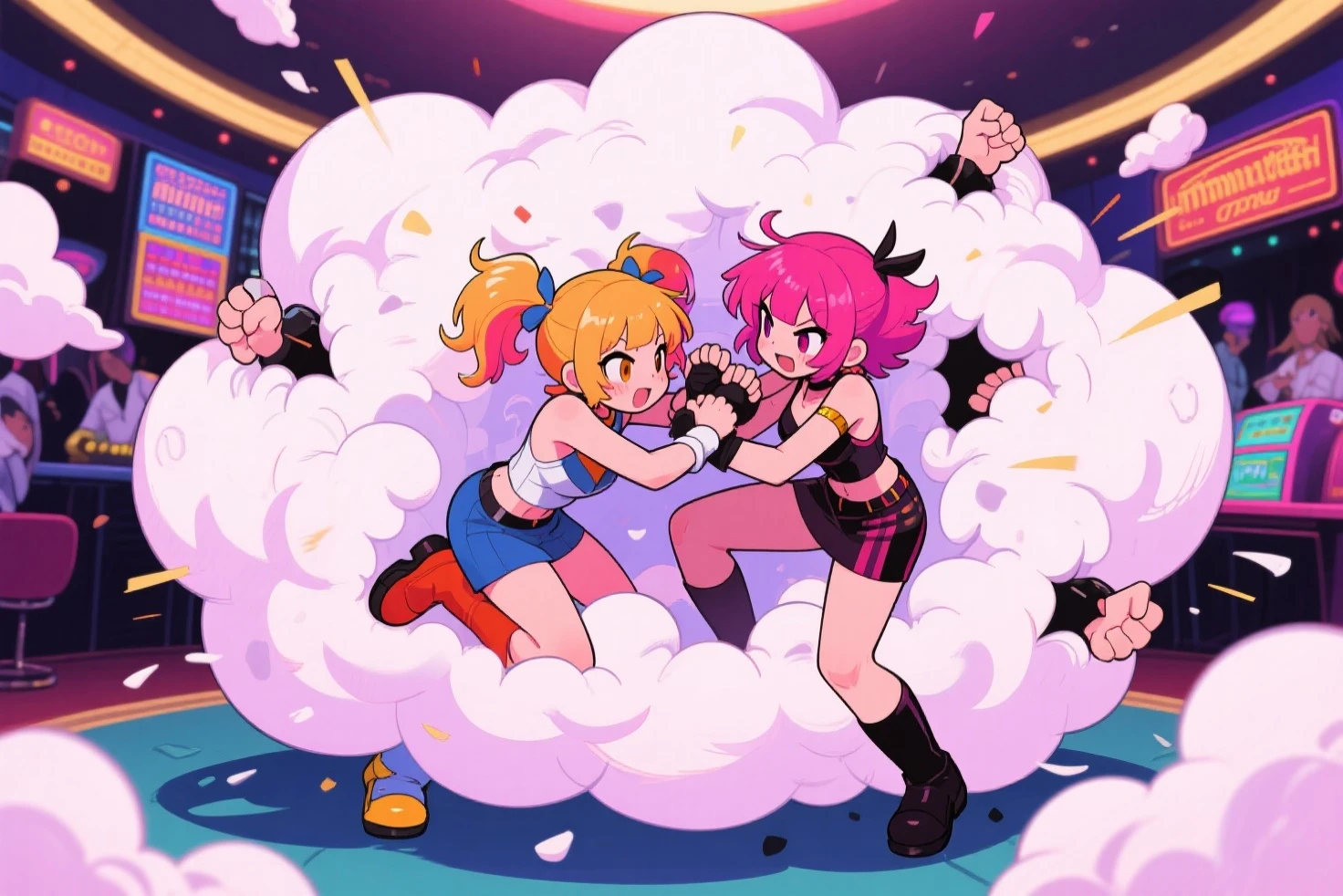 Eqg angry rainbow dash  at a school in  in fishnet tights  boxing sonata dusk 