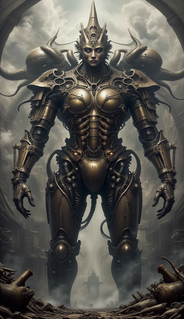 (masterpiece:1.1), (best quality:1.1), (ornate:1.1), (monochrome:1.3), (black and white:1.3), BREAK, (horror:1.0), (esoteric:1.1), (solo:1.4), (dynamic angle:1.0), (cowboy shot:1.0), (woman:1.1),(very muscular bodybuilder girl:1.25), (huge upper body:1.25), (narrow :1.0), long hair, (gothic intricate vampiric armor:1.25), ((full body front view)), (gauntlets:1.0), (shoulder armor:1.1), ((tarot style frame))
