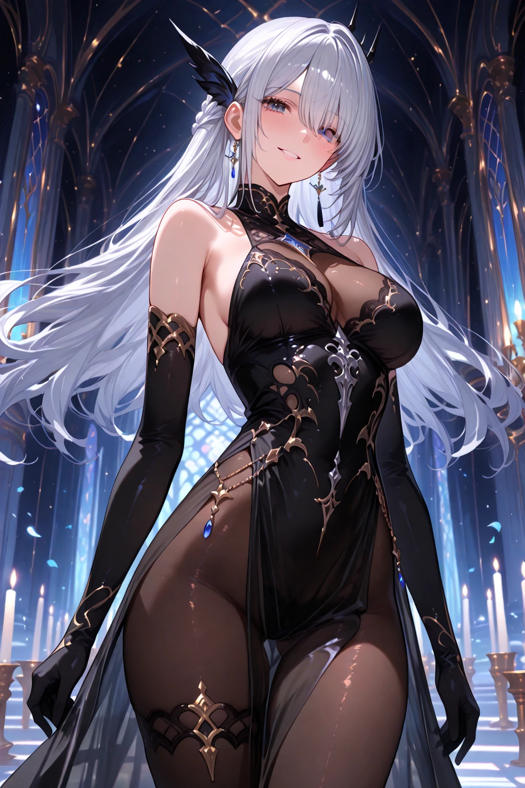 Not eligible for 8K, Uma pintura hipnotizante se desdobra diante de seus olhos. At its center stands a mysterious woman, Strong passion. Hughes Olhos, Passionate Carmesim, Radiation and natural light, Penetrando of Alma&#39;s Deep. Decorated in Gothic style, She is the embodiment of darkness and temptation.

The ethereal beauty of this woman is juxtaposed with the haunting horror surrounding her. The blood stained her delicate features, It&#39;s a bizarre testament to her insatiable thirst for the essence of life. porcelain house, as pale as moonlight, compare fortemente com as manchas carmesim, emphasizing her vampiric nature. Wearing costumes reminiscent of anime villains, Her outfit exudes elegance and danger.

artist skillfully captures the essence of gothic aesthetics, produce a sense of foreboding and fascination. Each stroke is meticulously brought to life by intricate details, From the intricate lace pattern on the dress to the intricate pleats on the flowing cape. The use of light and shadow enhances the depth and dimension of the composition, Strengthen the mysterious aura around women.

The painting is a mesmerizing fusion of 8K visual brilliance, Gothic charm, and the fascinating nature of anime villains. It is an enchanting portal to a realm of darkness and beauty., Leave your audience captivated by its unforgettably beautiful appearance.