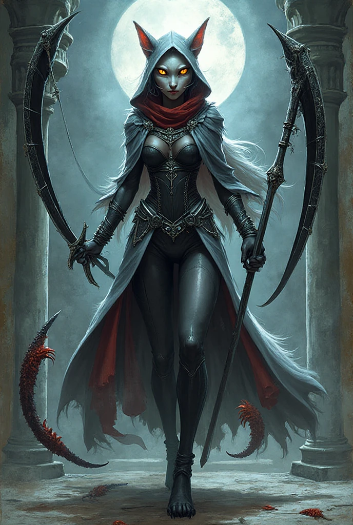 a dark and eerie night landscape, a haunting and foreboding atmosphere, dead trees, cracked earth, glowing red moon, ominous clouds, decaying, skeletal figures, horror, macabre, sinister, (masterpiece, top quality, best quality, ((no humans)), scenery, red theme, night)