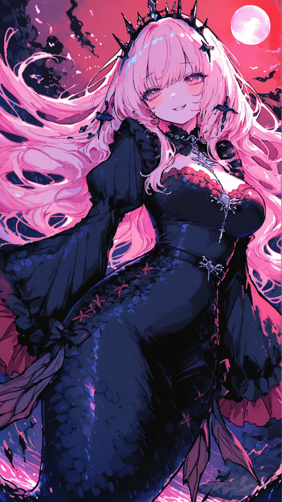 uneasy expression,Cowardice,Monster Girl,woman,,,,,dynamic,anime,masterpiece,Highest Quality,great quality,very beautiful,Newest,