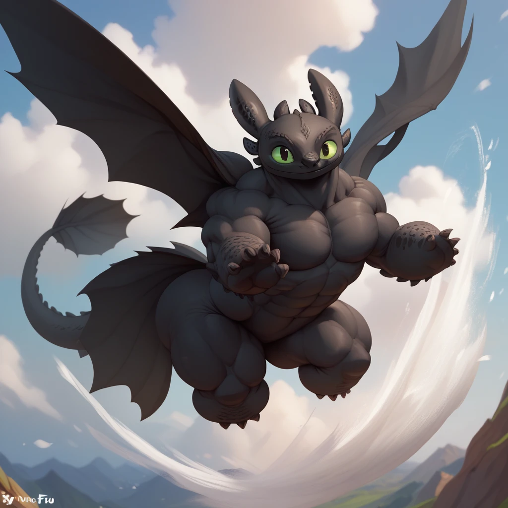 frontview of a male anthro (living inflatable) nightfury, character:toothless, looking at viewer, , , uncut, , spreading legs, sitting, paws, big paws, large paws, massive paws, hindpaws, humanoid feet, 4 toes, 4 big toes, 4 padded toes, plantigrate, feet, big feet, large feet, massive feet, smooth skin,  skin, wrinkled skin, pawpads, padded soles, foot focus, big inflated paws, ((swollen feet)), big , large , big , large , ,  , (((nozzle)))