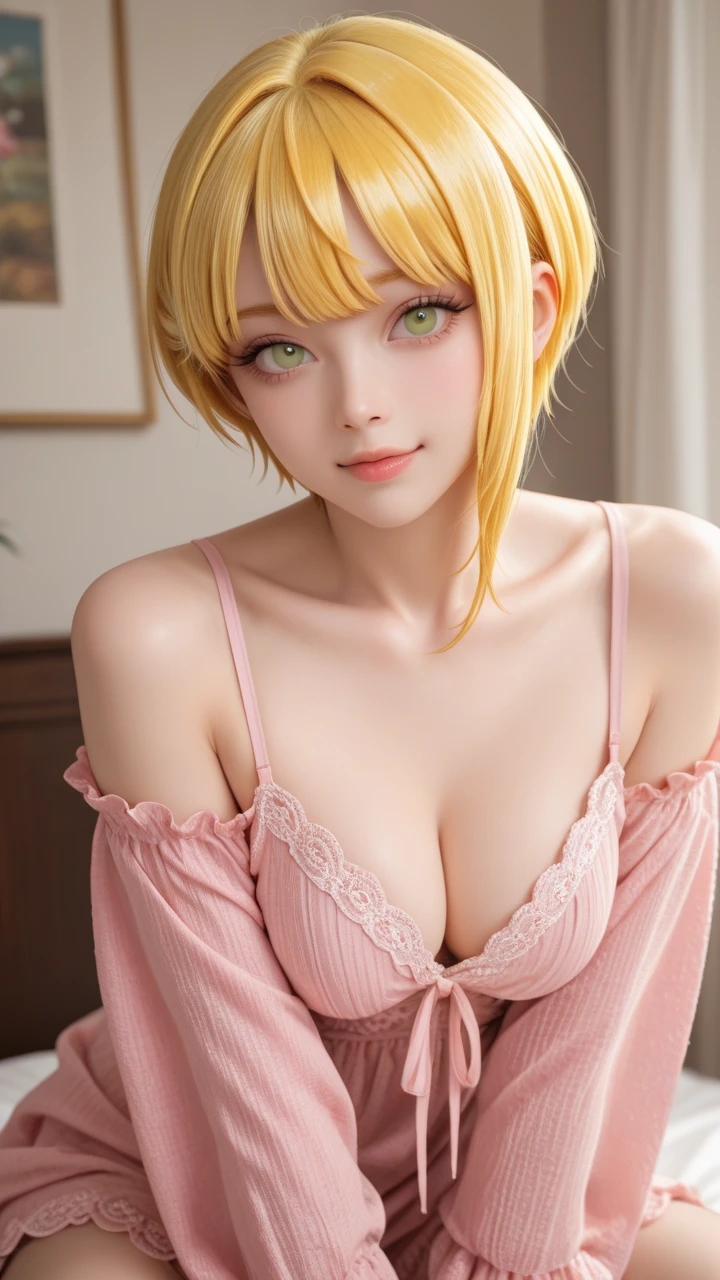 Blonde girl、gravure、camisole、