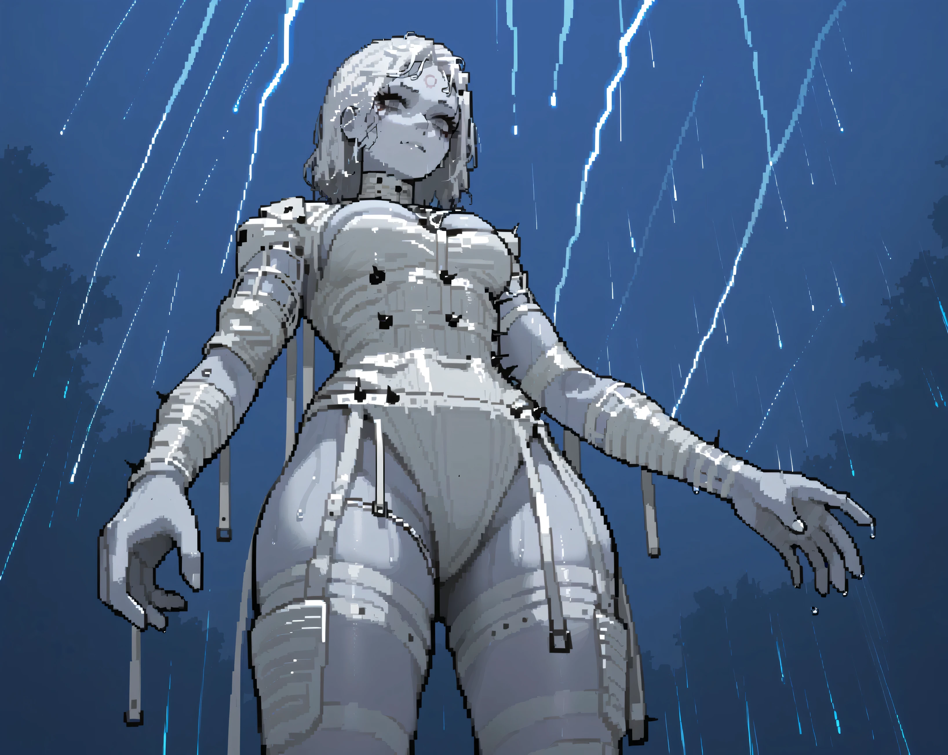 score_9,score_8_up,score_7_up,score_6_up,score_5_up,score_4_up,
laxasiatcxl,white hair,grey eyes,facial mark,forehead mark,
white bodysuit,cleavage,clothing cutout,
hips,standing,from below,
night,storm,wet,
looking at viewer,<lora:laxasiaTCXL-12v62:1>,