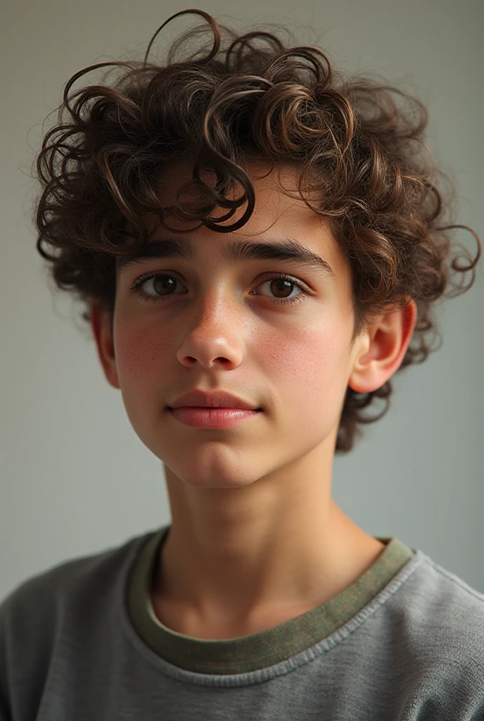 analog film photo, modern day photo of a young student, 14 years-old, male, brown-black hair, long curly hair, brown eyes, caucasian, round face, oval-shaped jawline, bulbous nose, full lips, thick eyebrows, soft features, stocky broad frame, chubby, resembles Gaten Matarazzo, (relaxed school uniform:1.1), silhouette, backlit, split lighting, half face in shadow, RAW Photograph, dslr, hard lighting, hard shadows, high quality, film grain, Fujifilm XT3, detailed skin with visible pores, insane details, masterpiece, 8k, 35mm photograph, dslr, kodachrome, faded film, desaturated, 35mm photo, grainy, vintage, Kodachrome, Lomography, stained, highly detailed, found footage, yearbook portrait, contemporary, 2024