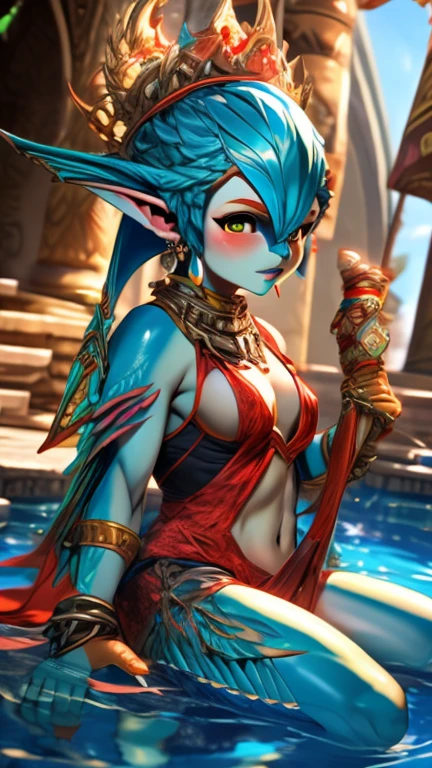 MIPHA \(zelda\), Big breasts, gorgeous woman, sexy, bikini, 