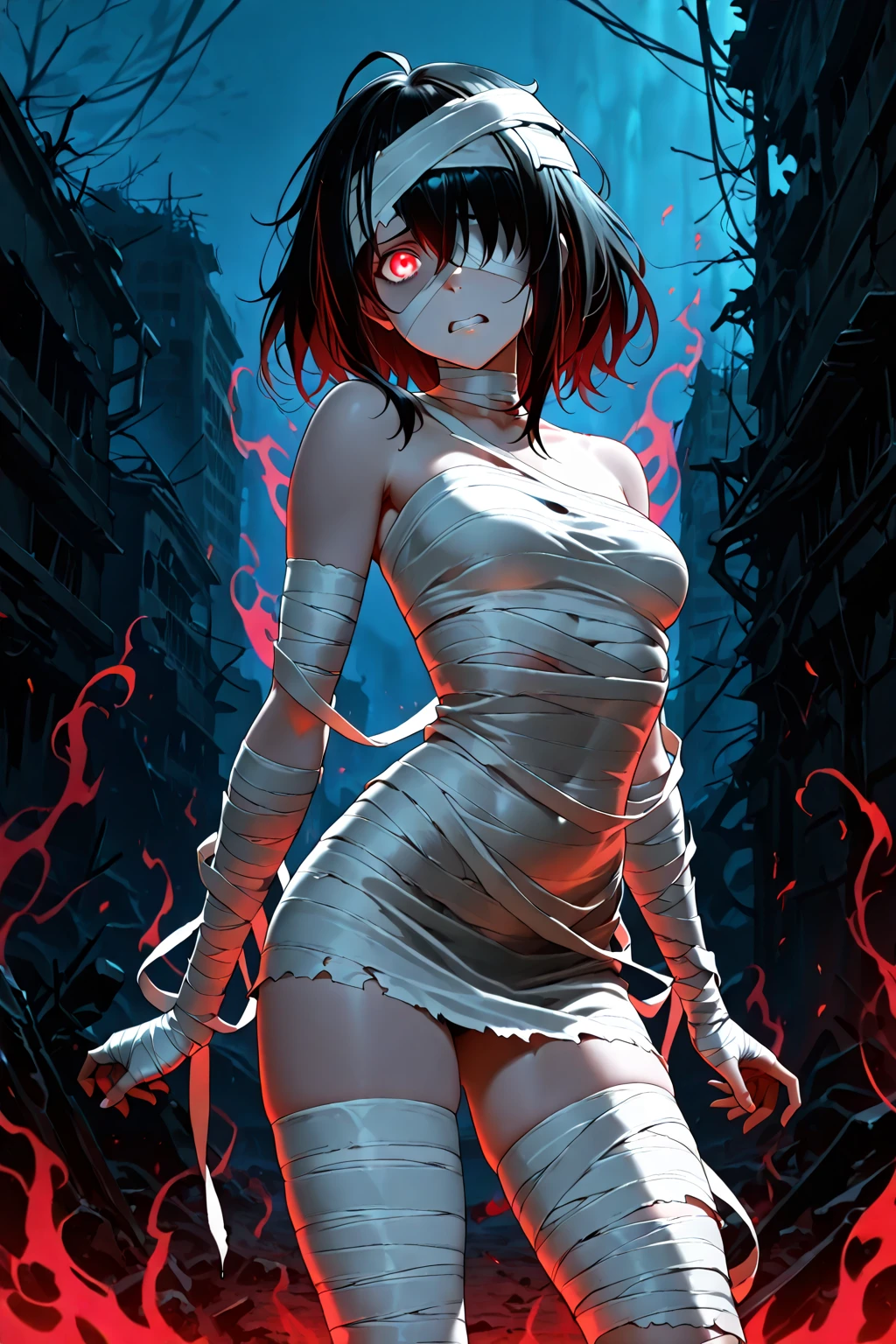 bunny girl，Bloody，Burning Store，Runaway Customers