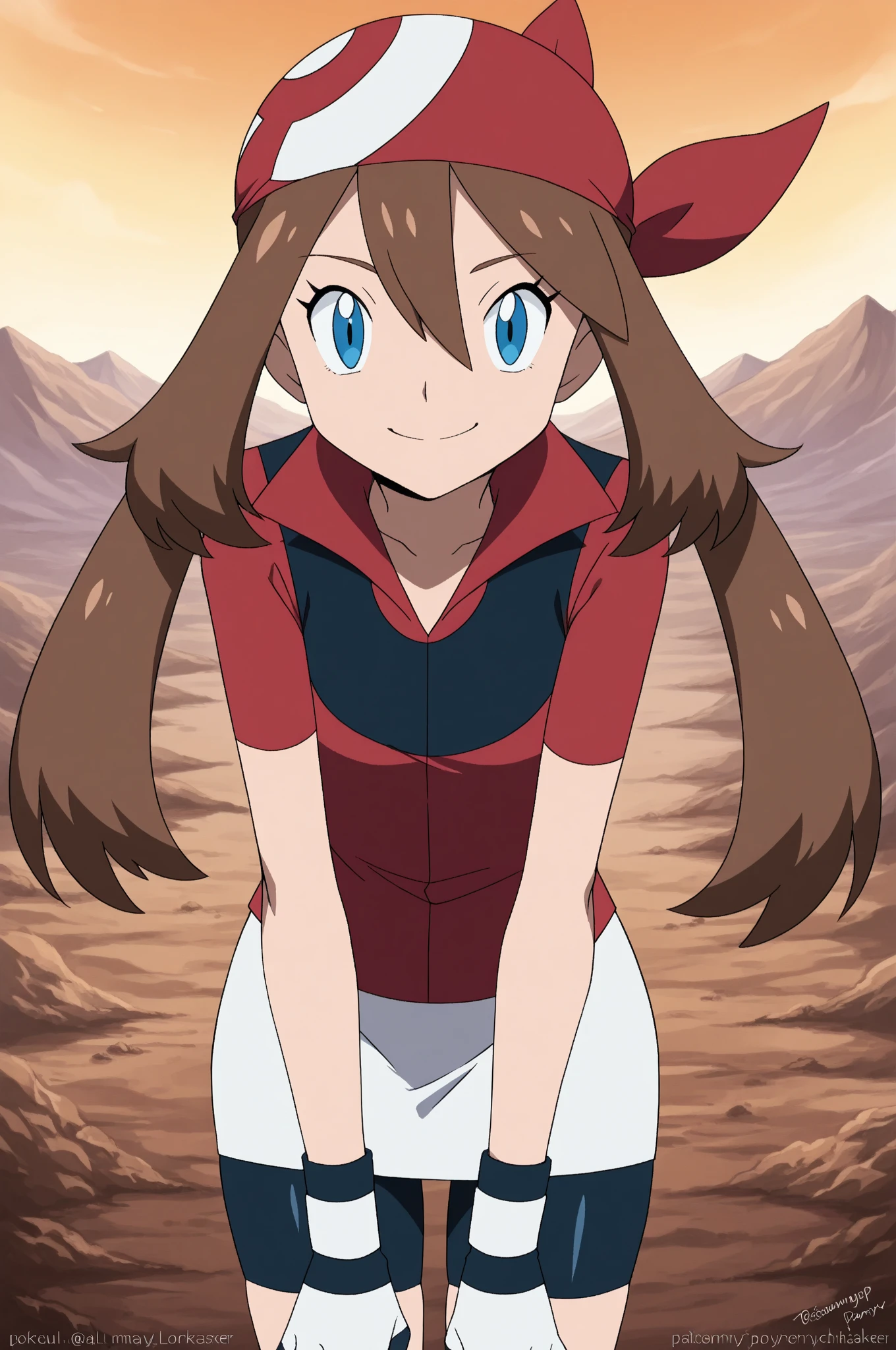 red-haired supergirl posing in front of a city skyline, perfect body, highly detailed giantess shot, sfw large breasts, giantess art, smug smile