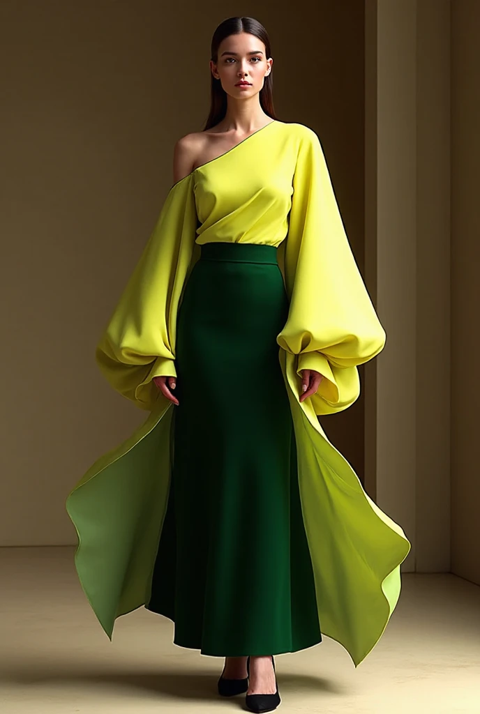 Burmese girl with attractive full body. Friends full-length bikini, (green dress) reflective long dress painted with flower patterns, only dress. hi gh High resolution High resolution natural background High resolution HD 3D, 8K cartoon anime