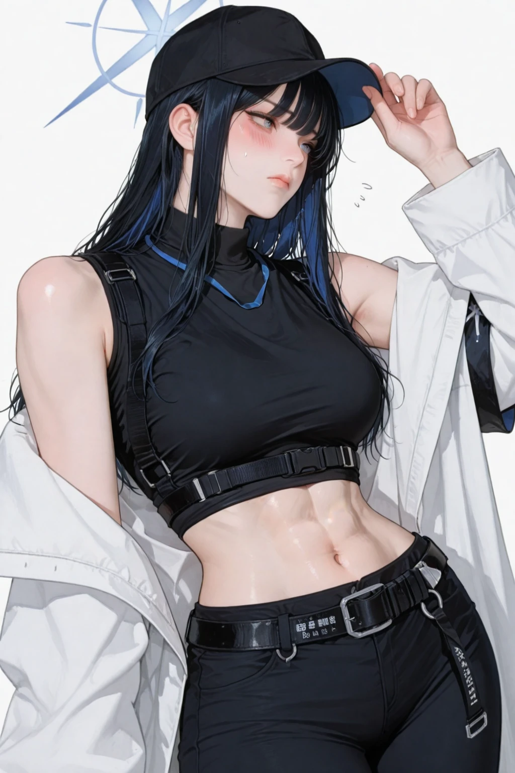  high resolution, 1women, solo,  up, look at viewer, (detailed face), kda
(white background:1.5), monotonous background,(empty-handed:1.1),scenic view,Secret agent, (ruthless temperament:1.2),(empty-handed:1.3),
