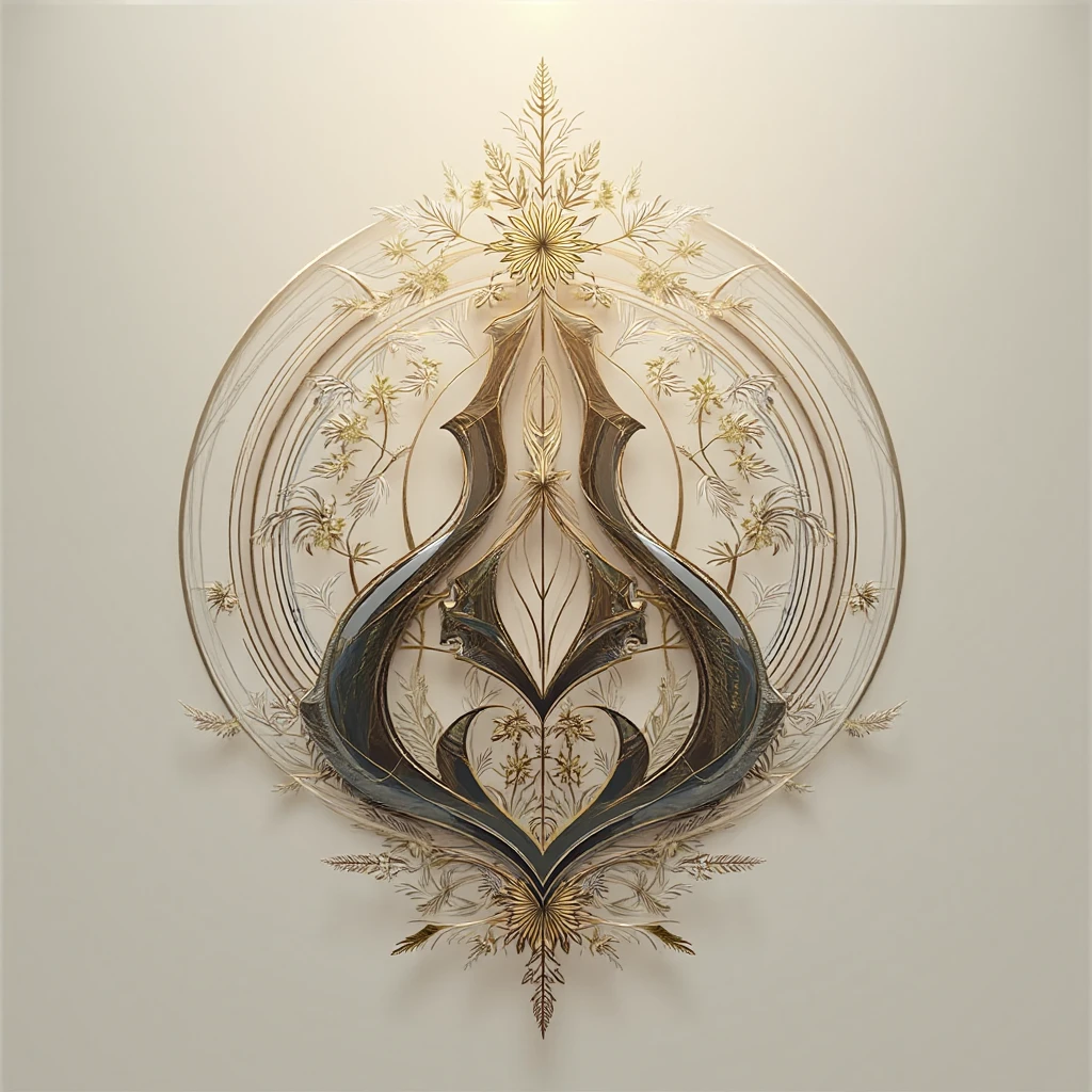 a black and white logo circular around the edges and symmetrical very simple not too many points